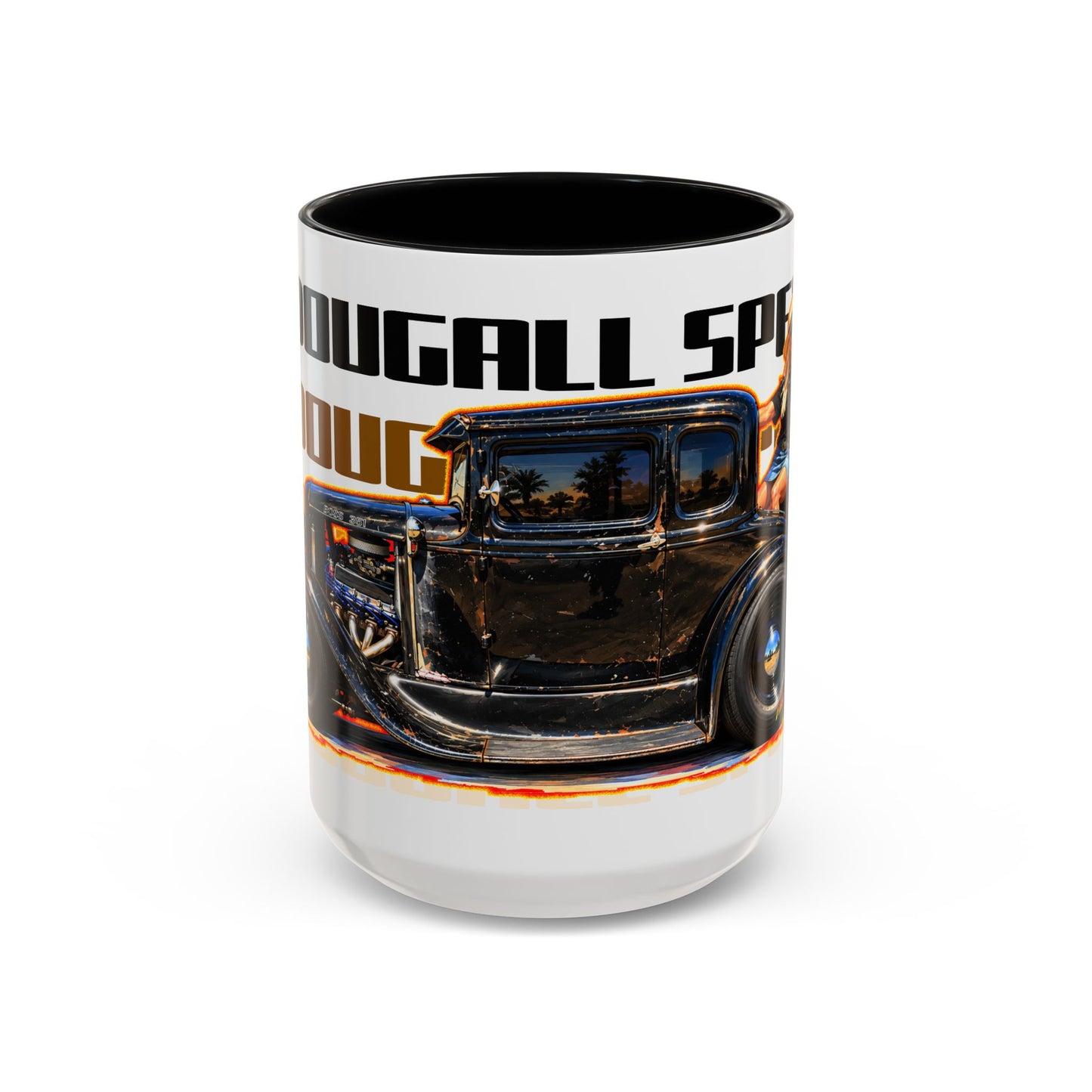 MCDOUGALL SPECIAL Model A Hot Rod Collectible Fireball Art Coffee Mug - 2 Sizes