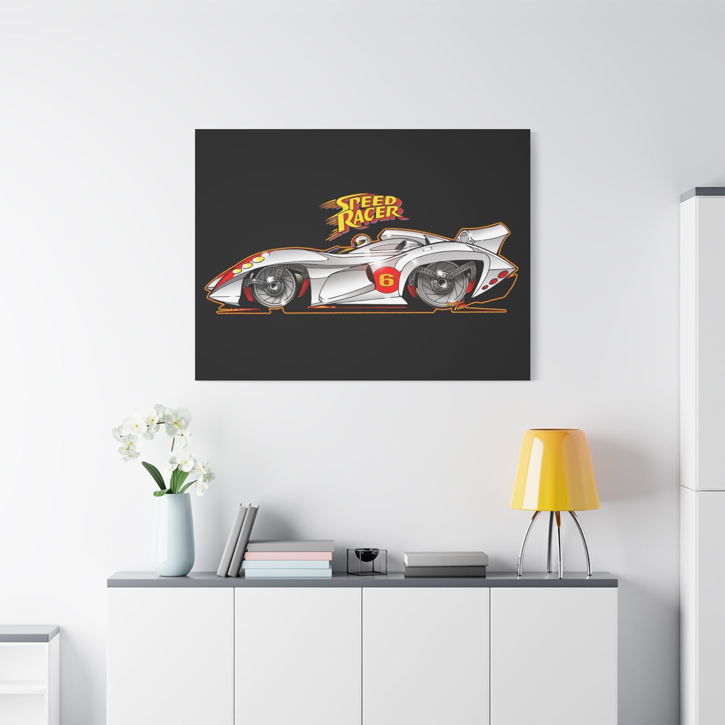 SPEED RACER MACH 6 Fireball Art Collectible Canvas Print - Multiple Sizes