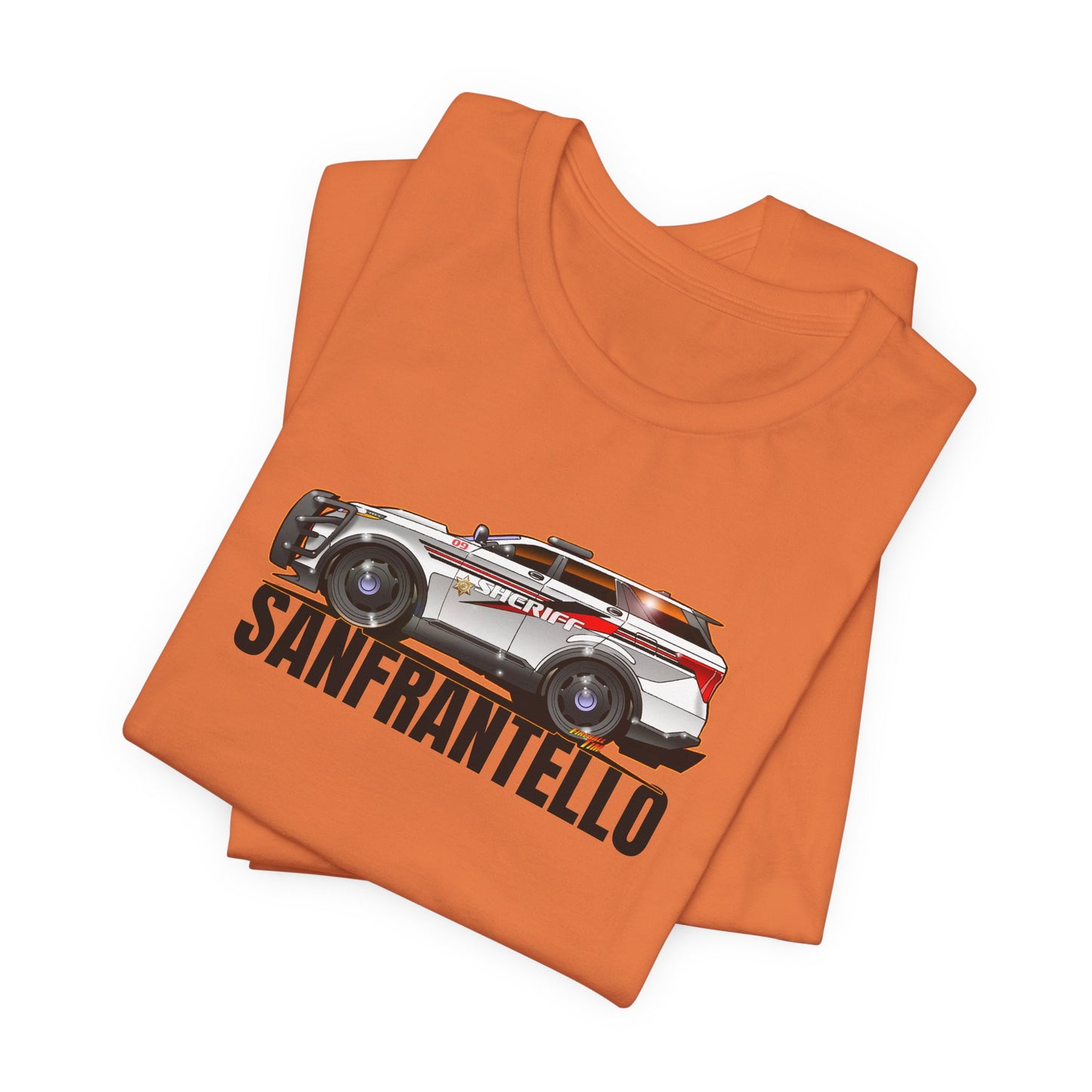 FORD EXPLORER POLICE CRUISER Sanfrantello 09 Tribute Concept Art Short Sleeve Tee 12 Colors