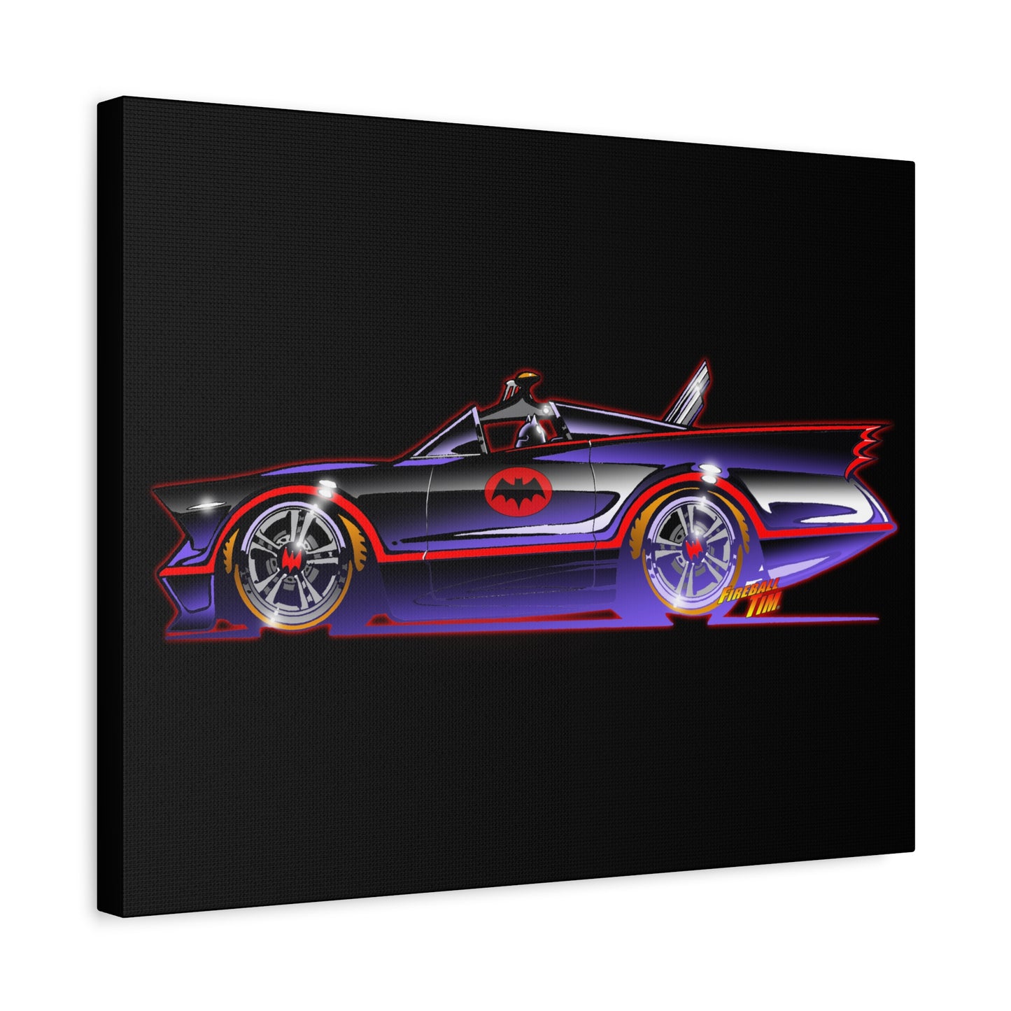 BATMOBILE 1966 BATMAN TV Car Canvas Art Print 11x14