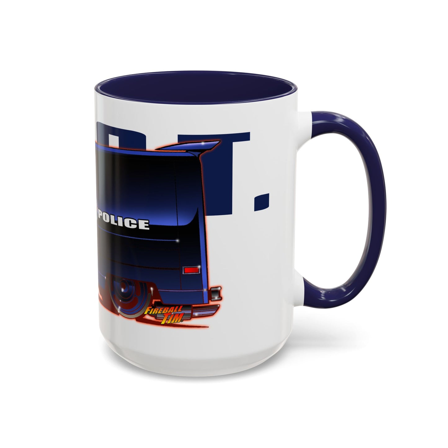 SWAT VAN Vintage TV Show Van Collectible Fireball Art Coffee Mug - 2 Sizes