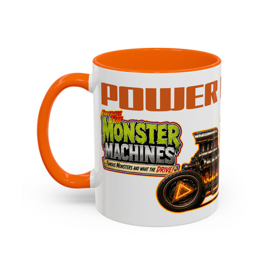 MONSTER MACHINES Halloween Power Pumpkin Collectible Fireball Art Coffee Mug - 2 Sizes