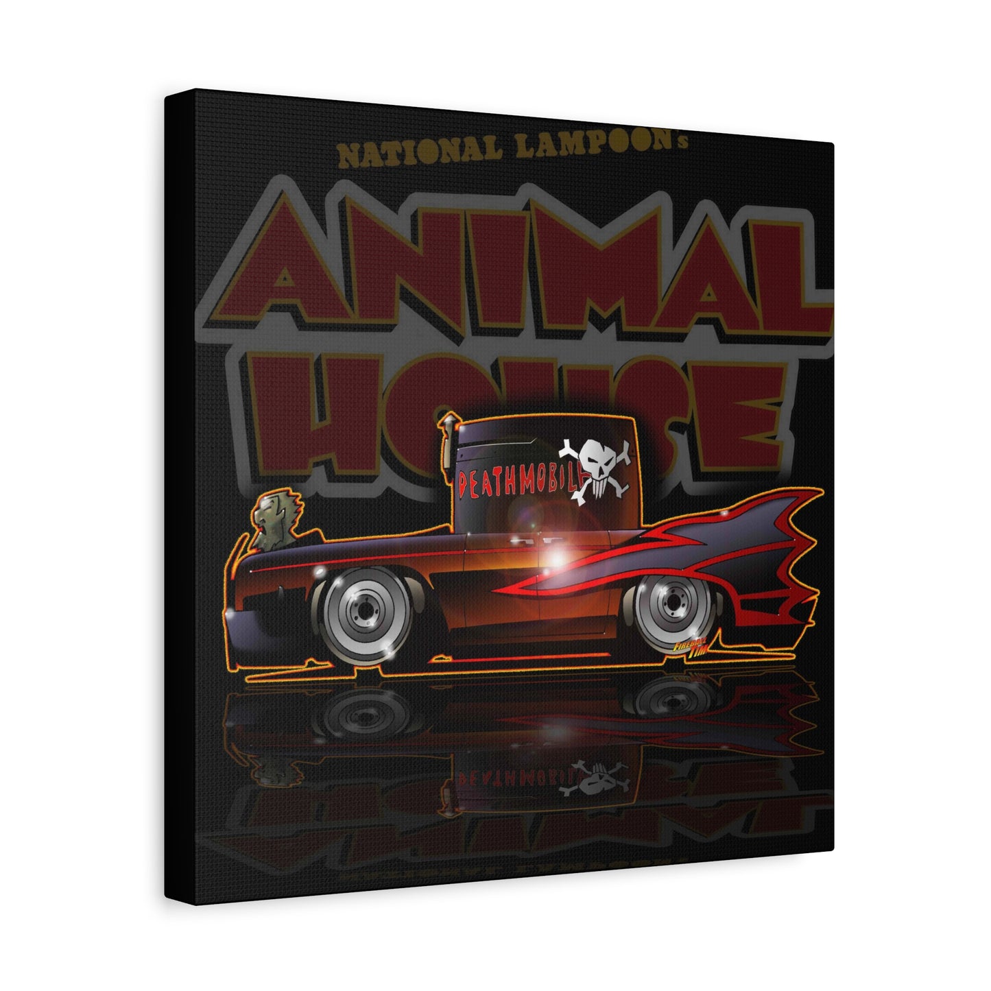 ANIMAL HOUSE DEATHMOBILE Fireball Art Canvas Wall Print