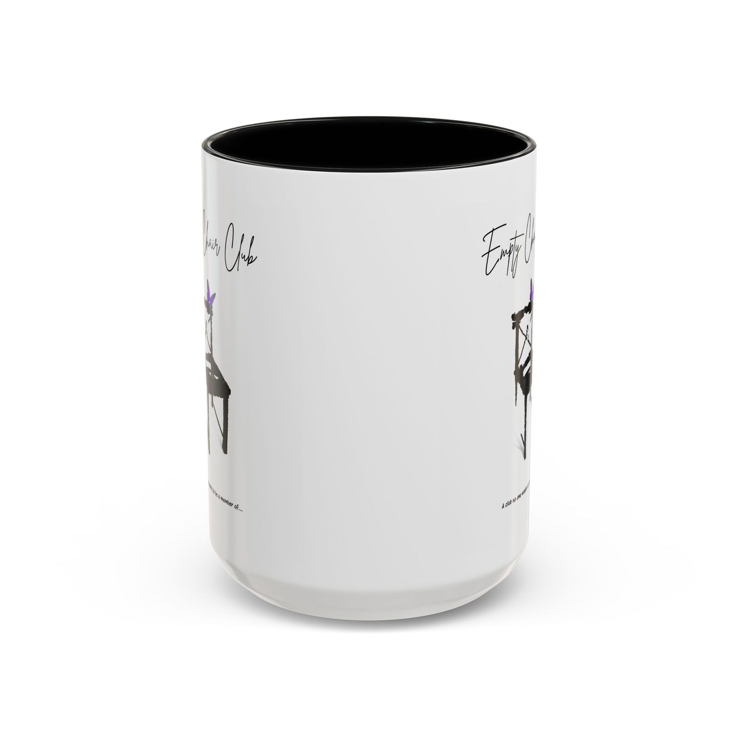 EMPTY CHAIR CLUB Accent Coffee Mug 2 Sizes 2 Colors