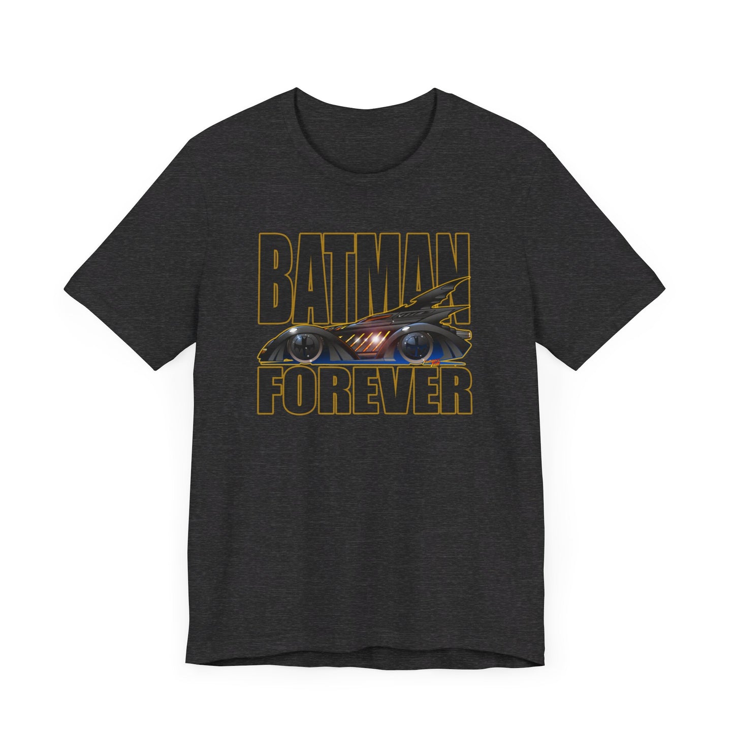 BATMAN FOREVER BATMOBILE Concept Art Short Sleeve Tee 12 Colors