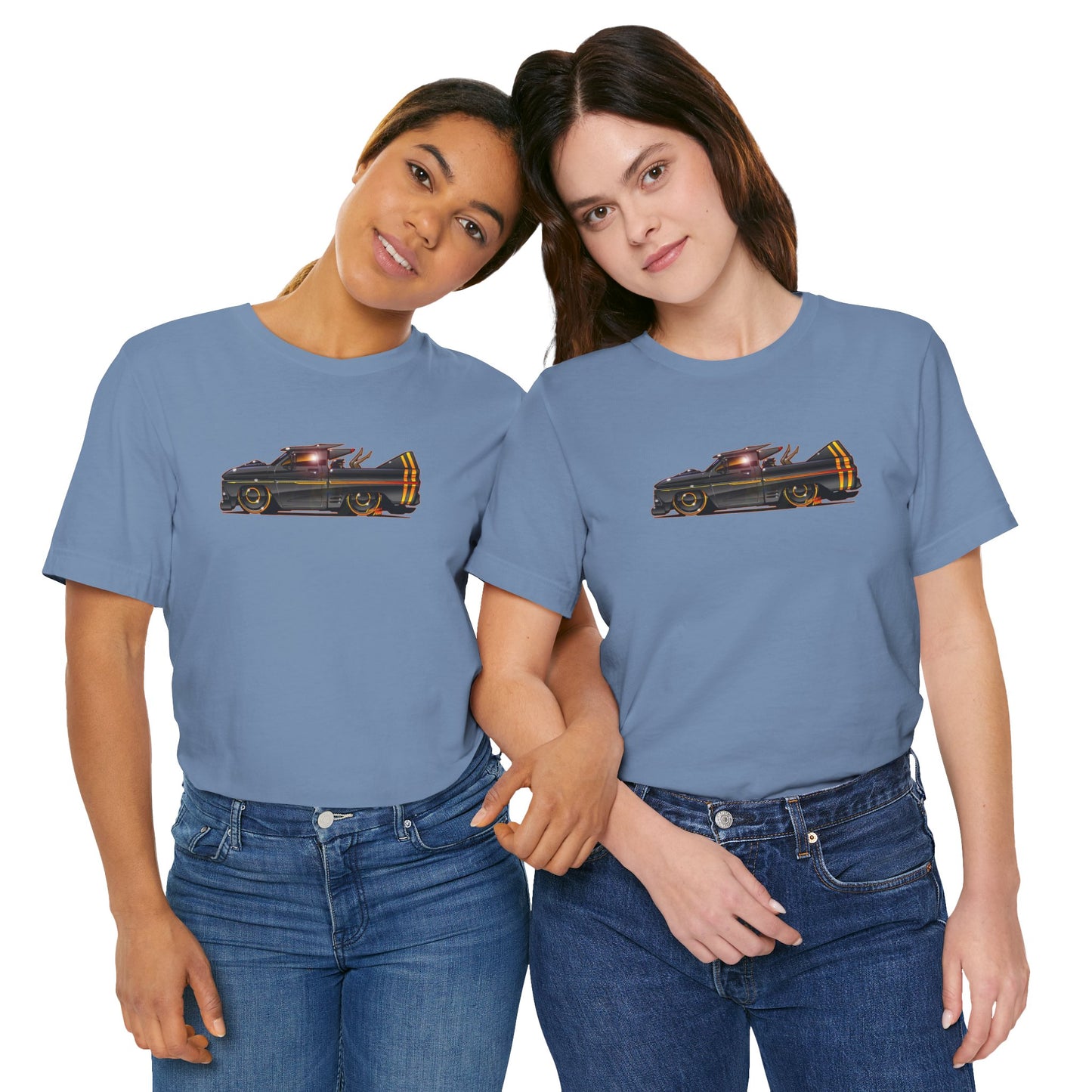 CHEVROLET C10 1960 Stinger Pickup Truck Concept Art Custom Short Sleeve Tee 8 Colors