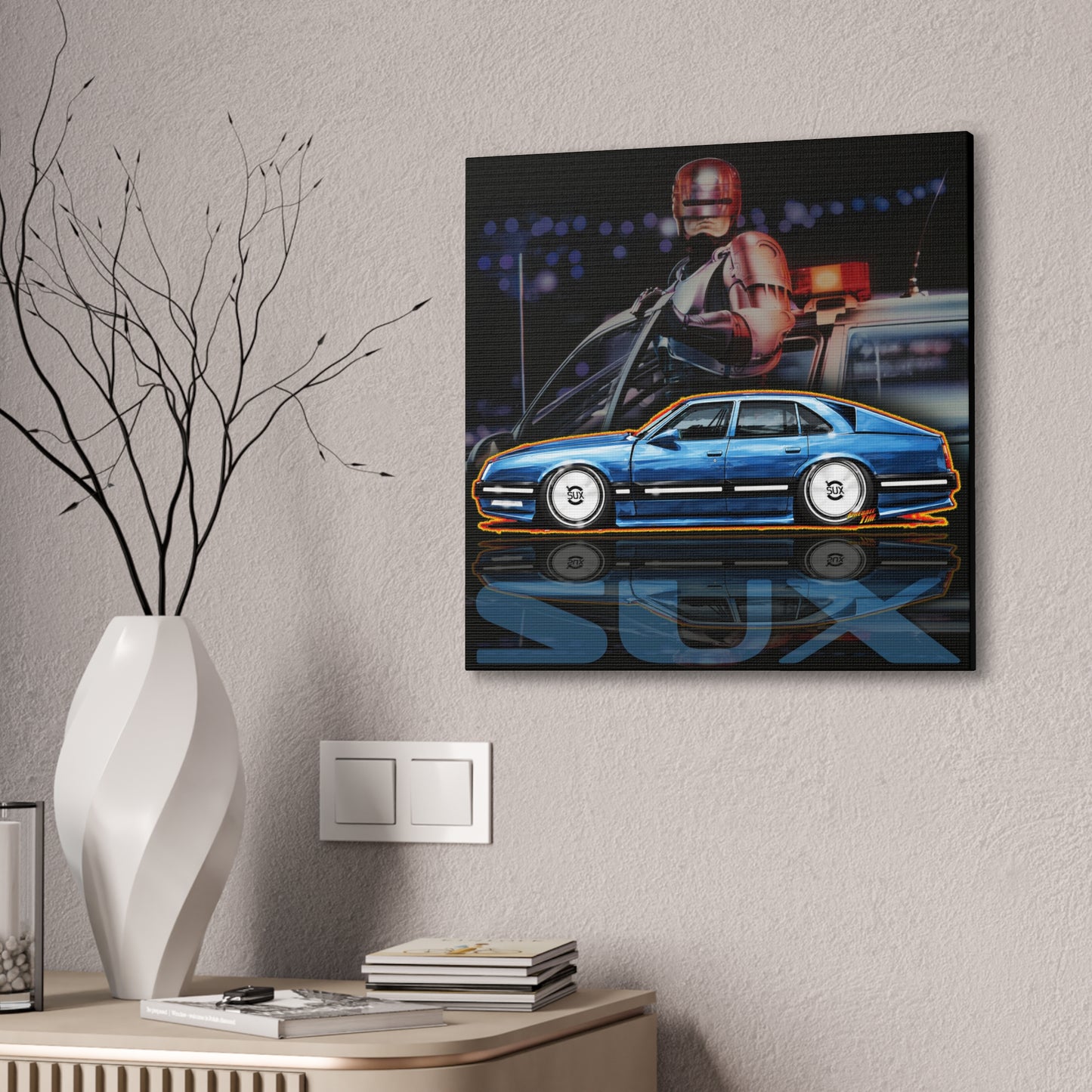 Copy of GENESIS MAGMA 2027 Custom Collectible Fireball Art Canvas Stretched Print