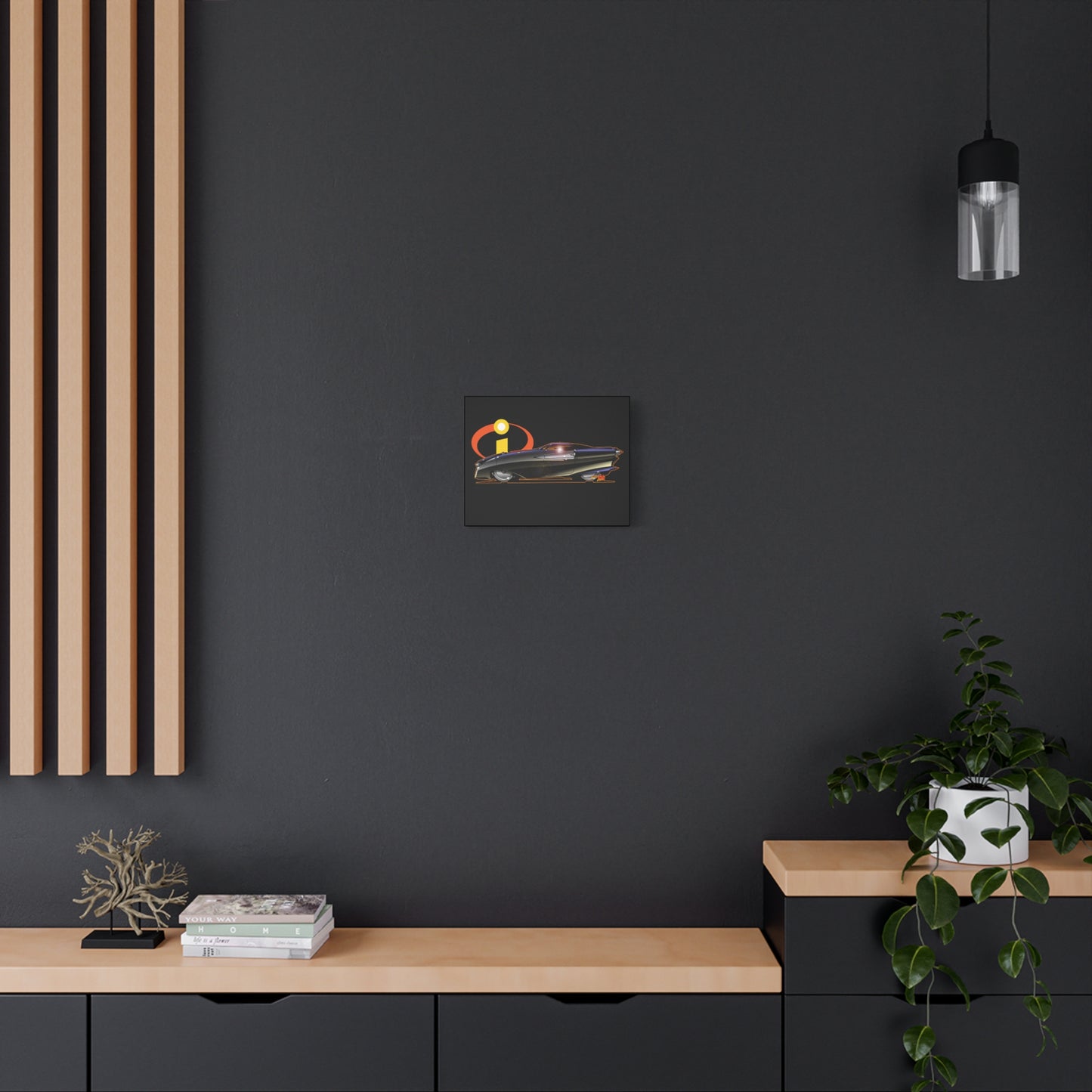 PIXAR INCREDIBLES Incredicar Canvas Art Wall Print - 11x14