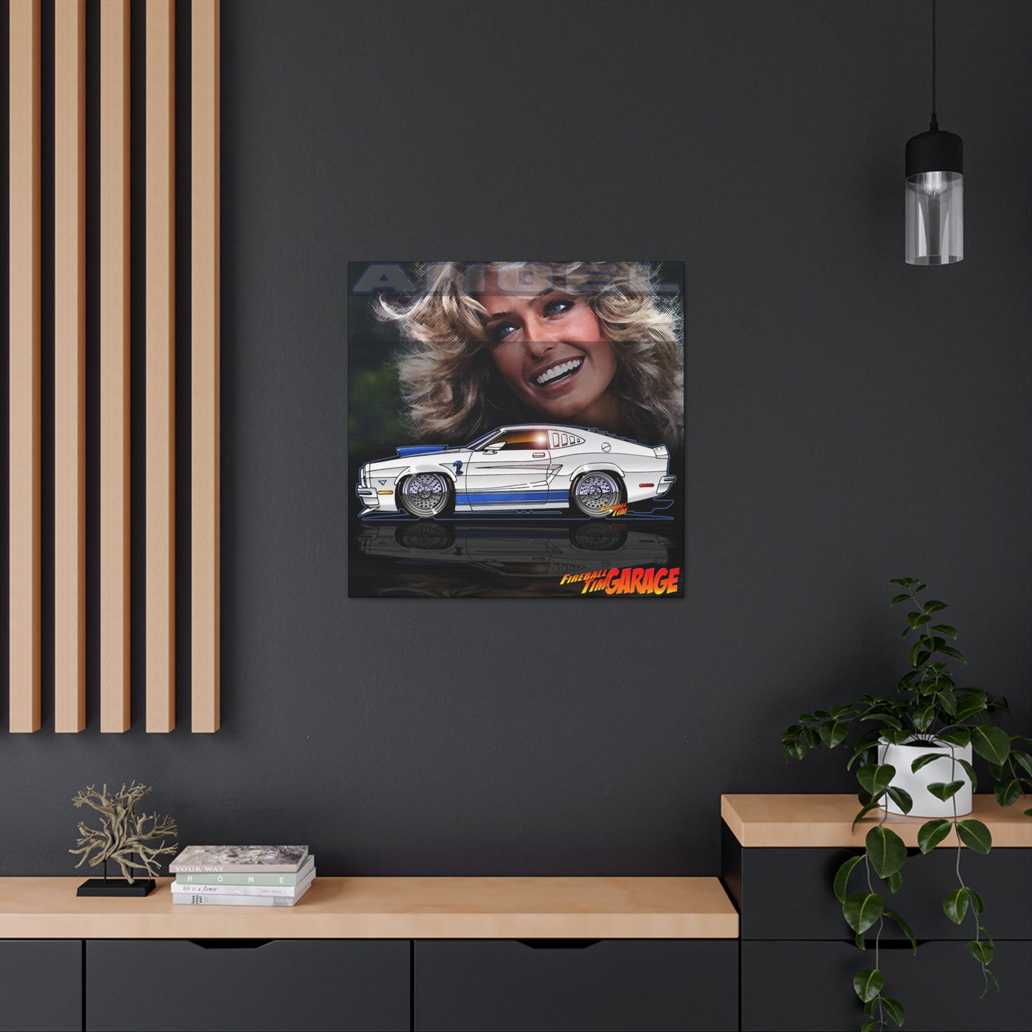 CHARLIES ANGELS Ford Mustang Cobra Concept Art Canvas MASTERPRINT 3 Sizes