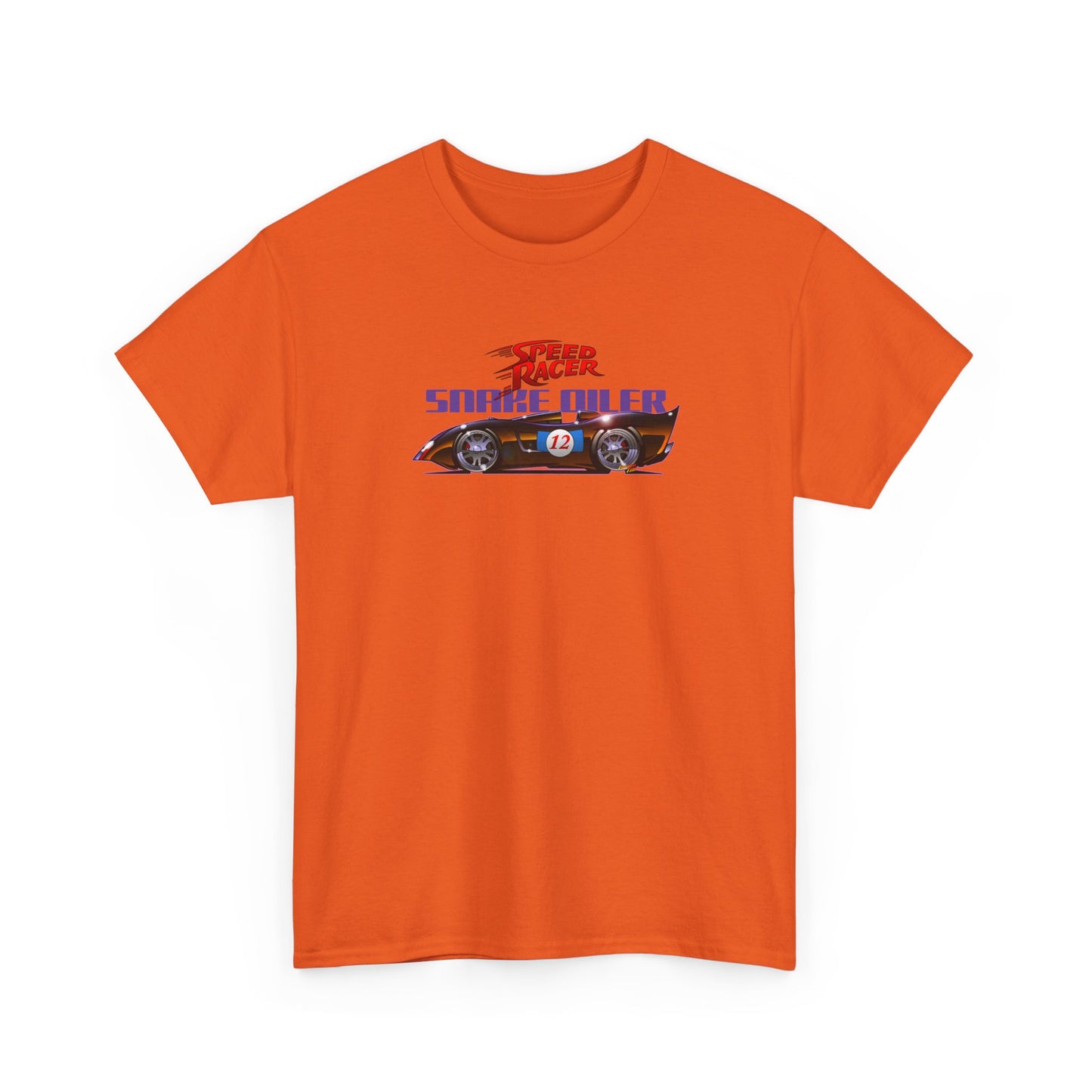 SPEED RACER SNAKE OILER TV Car Fireball Art Tee Shirt - Multiple Sizes
