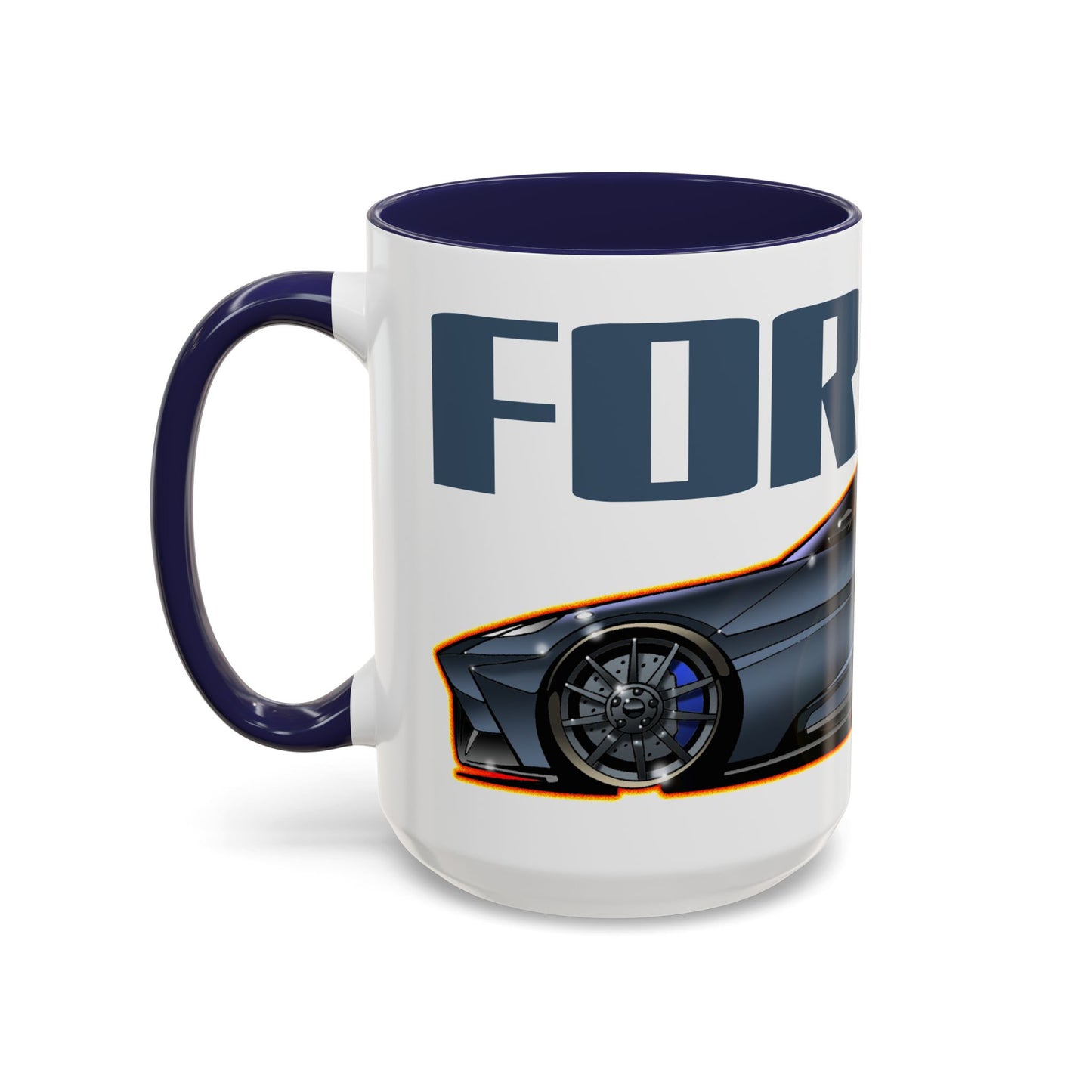 FORD GT Supercar Collectible Fireball Art Coffee Mug - 2 Sizes