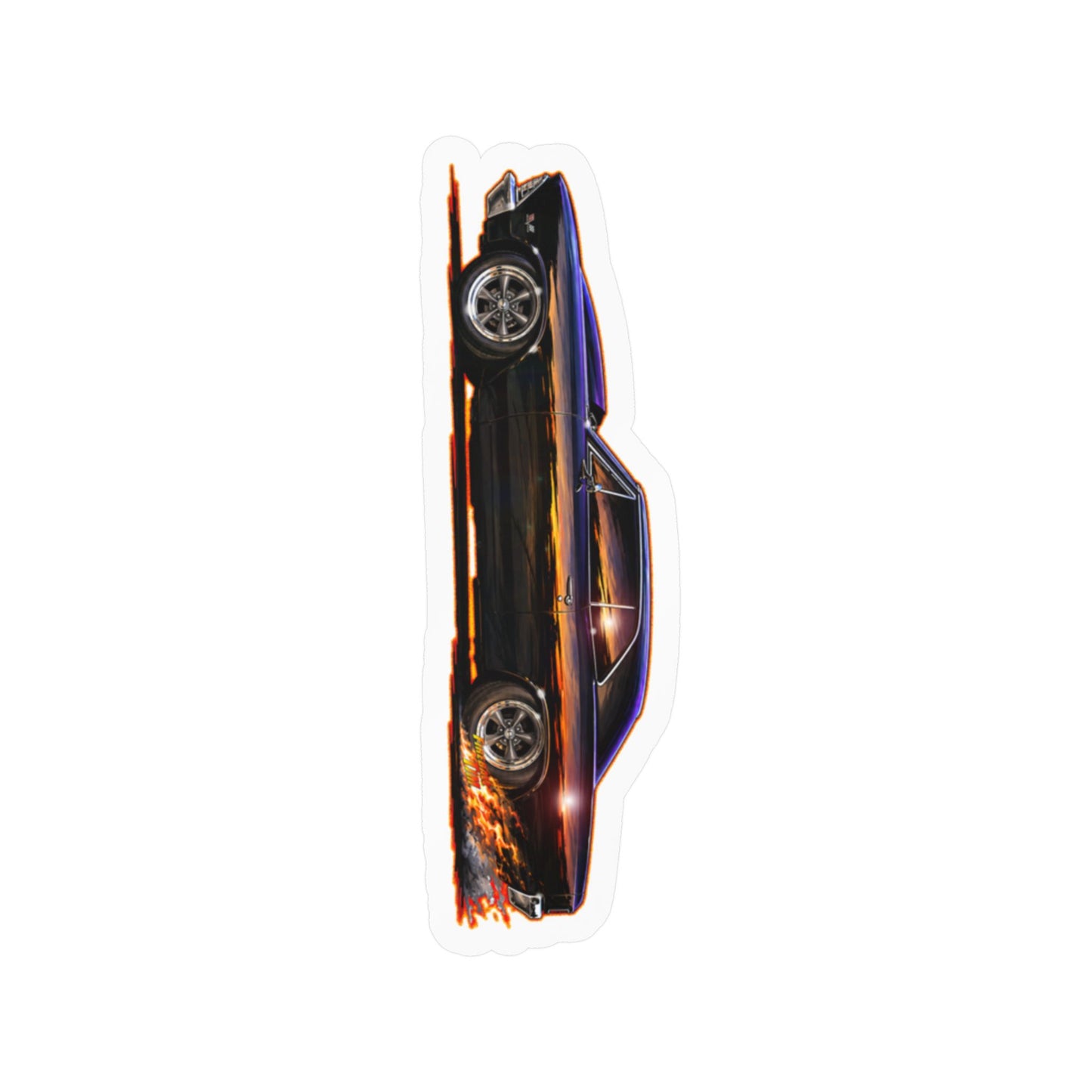 CHEVROLET CHEVY CHEVELLE 1966 Collectible Fireball Art Stickers - 4 Sizes