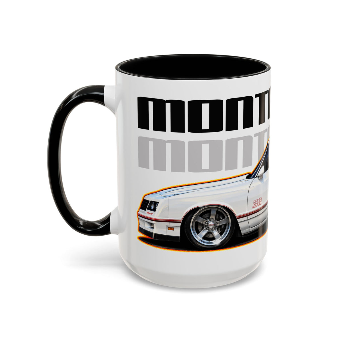 CHEVROLET MONTE CARLO 1987 Collectible Fireball Art Coffee Mug - 2 Sizes