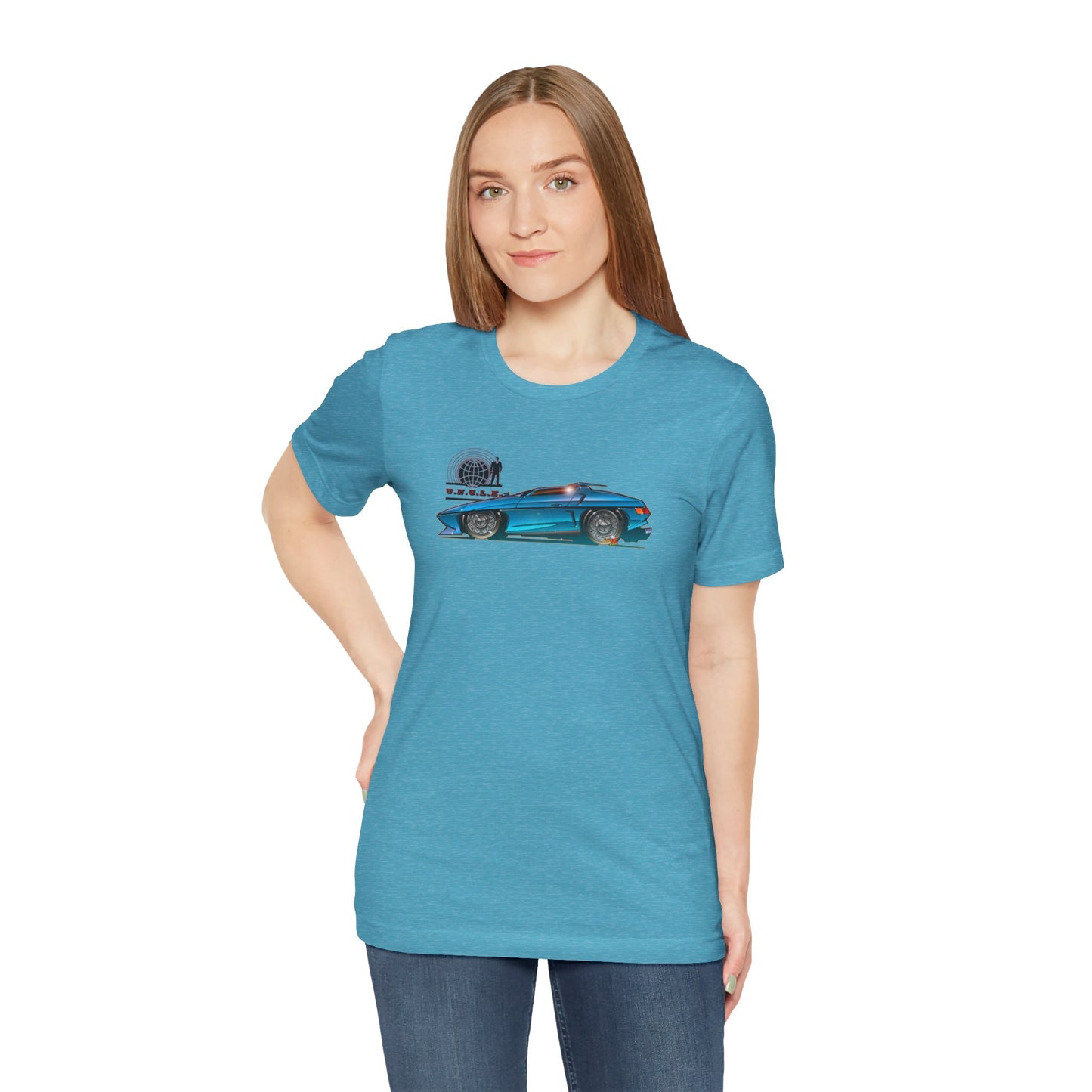 THE MAN FROM UNCLE Piranha TV Car Fireball Jersey Short Sleeve Tee Shirt - Multiple Colors