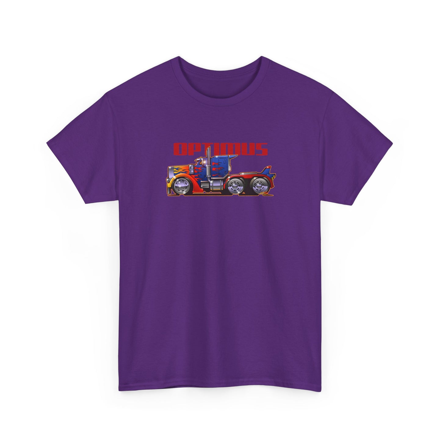TRANSFORMERS OPTIMUS PRIME Semi Truck Fireball Art Tee Shirt - Multiples