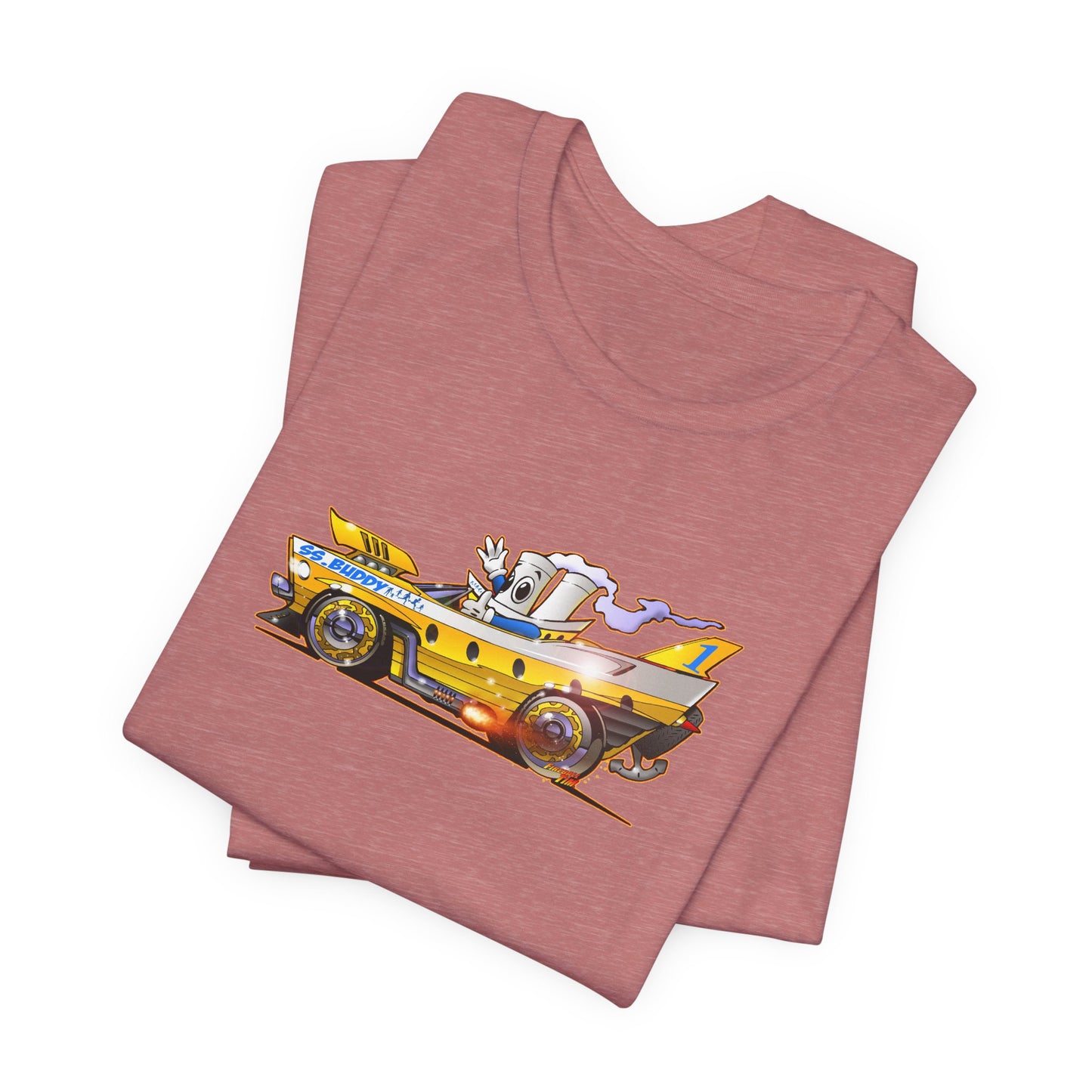 BUDDY CRUISE BUDDYMOBILE Custom Car Art Short Sleeve Tee in 17 Colors