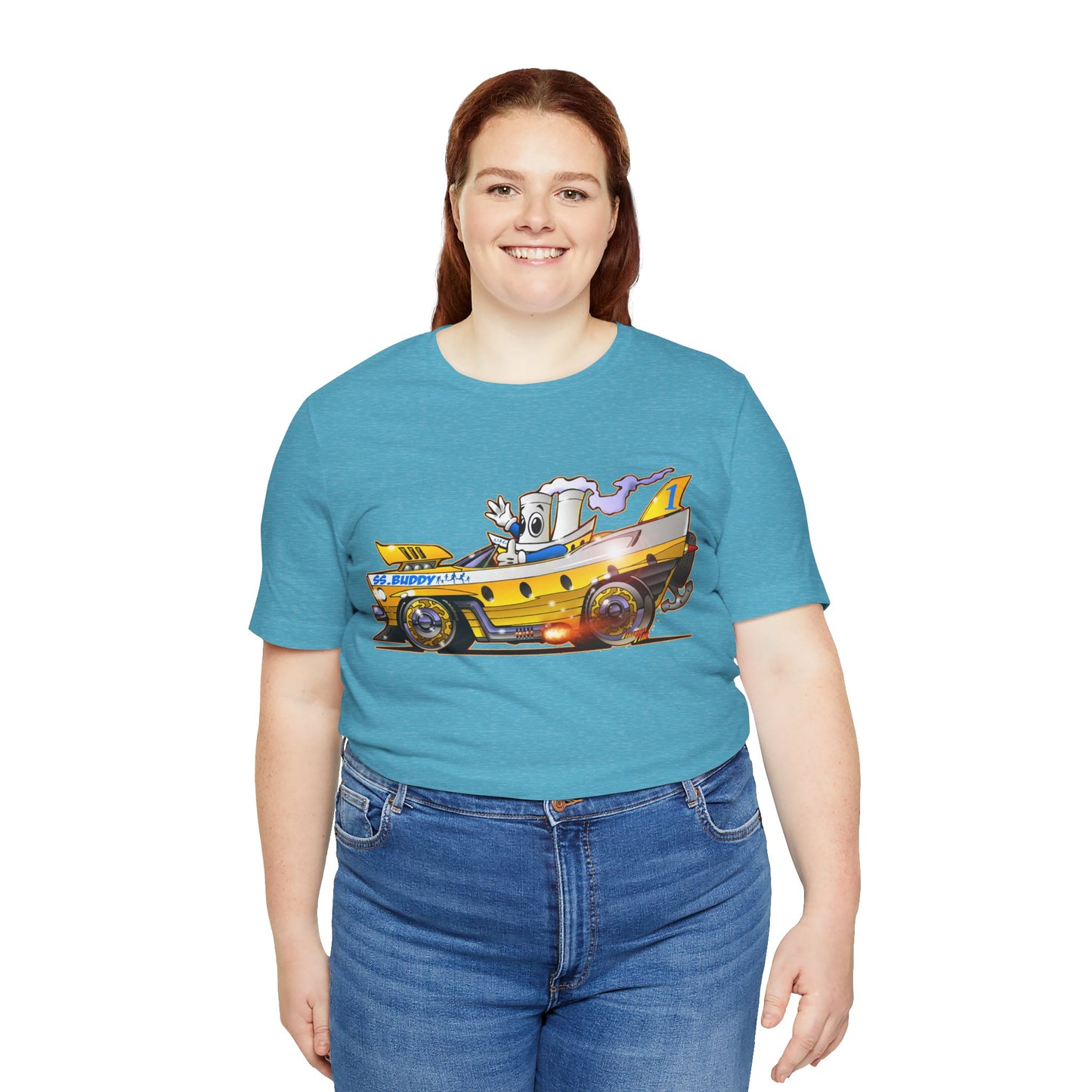 BUDDY CRUISE BUDDYMOBILE Custom Car Art Short Sleeve Tee in 17 Colors