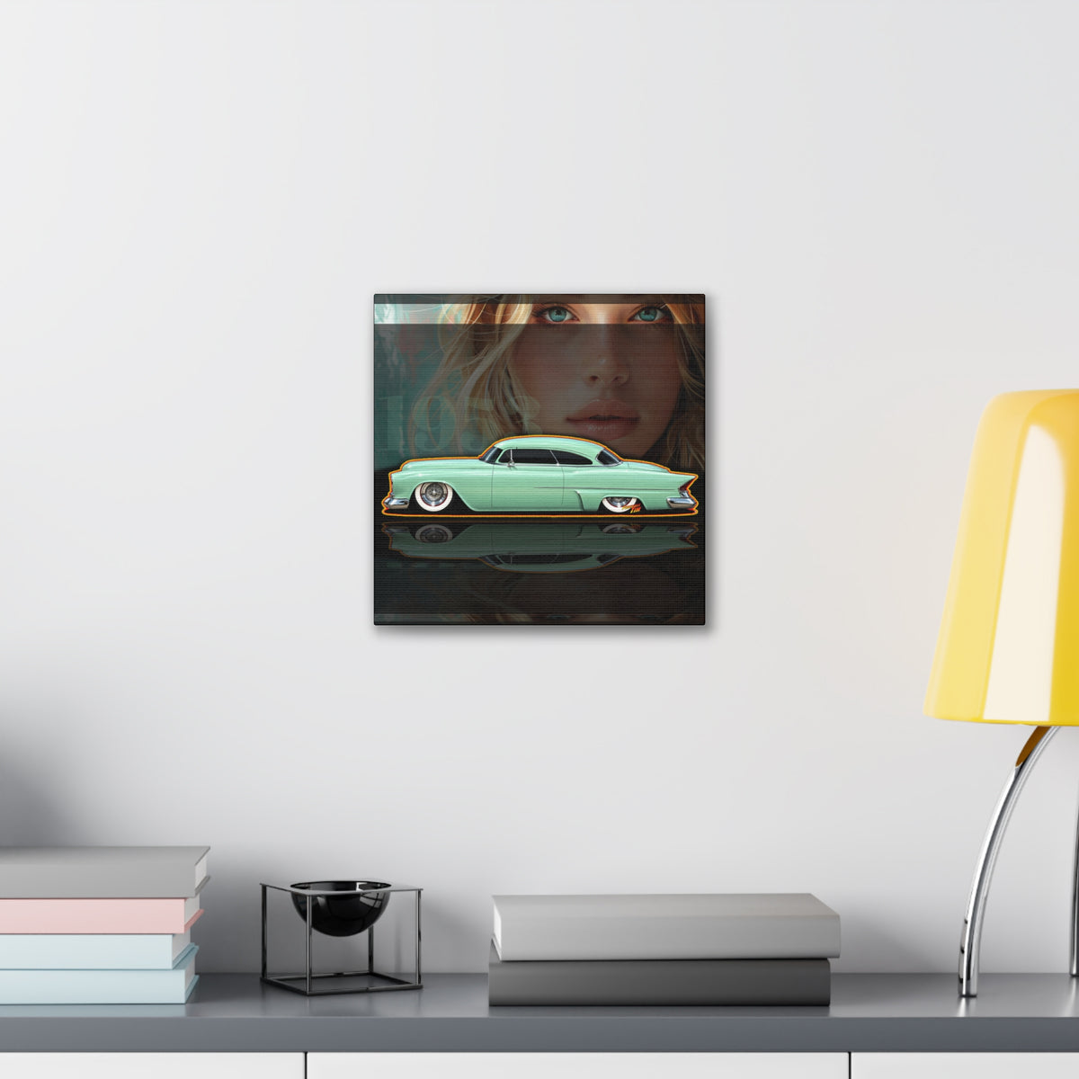 BUICK 1953 Kustom Special Collectible Fireball Art Canvas Stretched Print