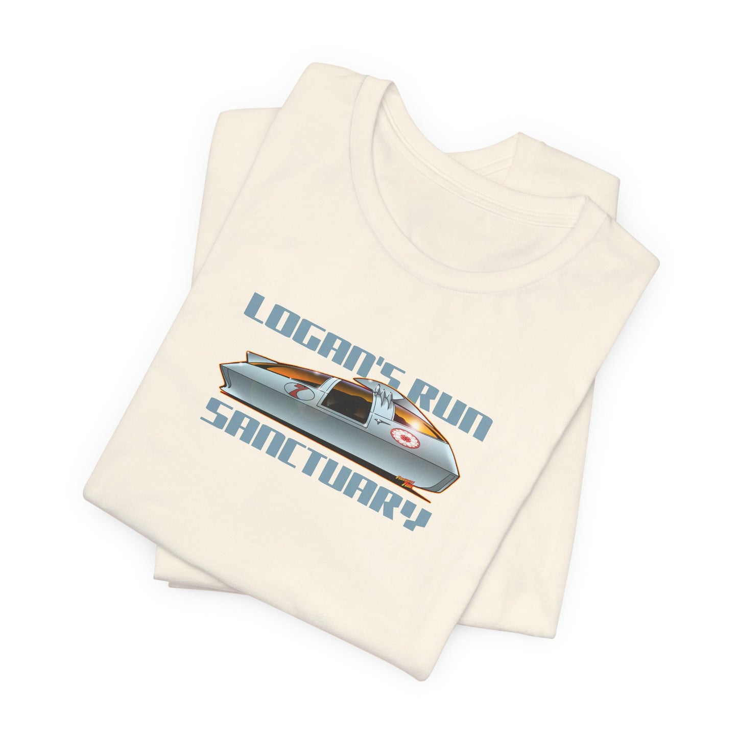LOGAN'S RUN Sci Fi TV Car Collectible Fireball Art Short Sleeve Tee 12 Colors