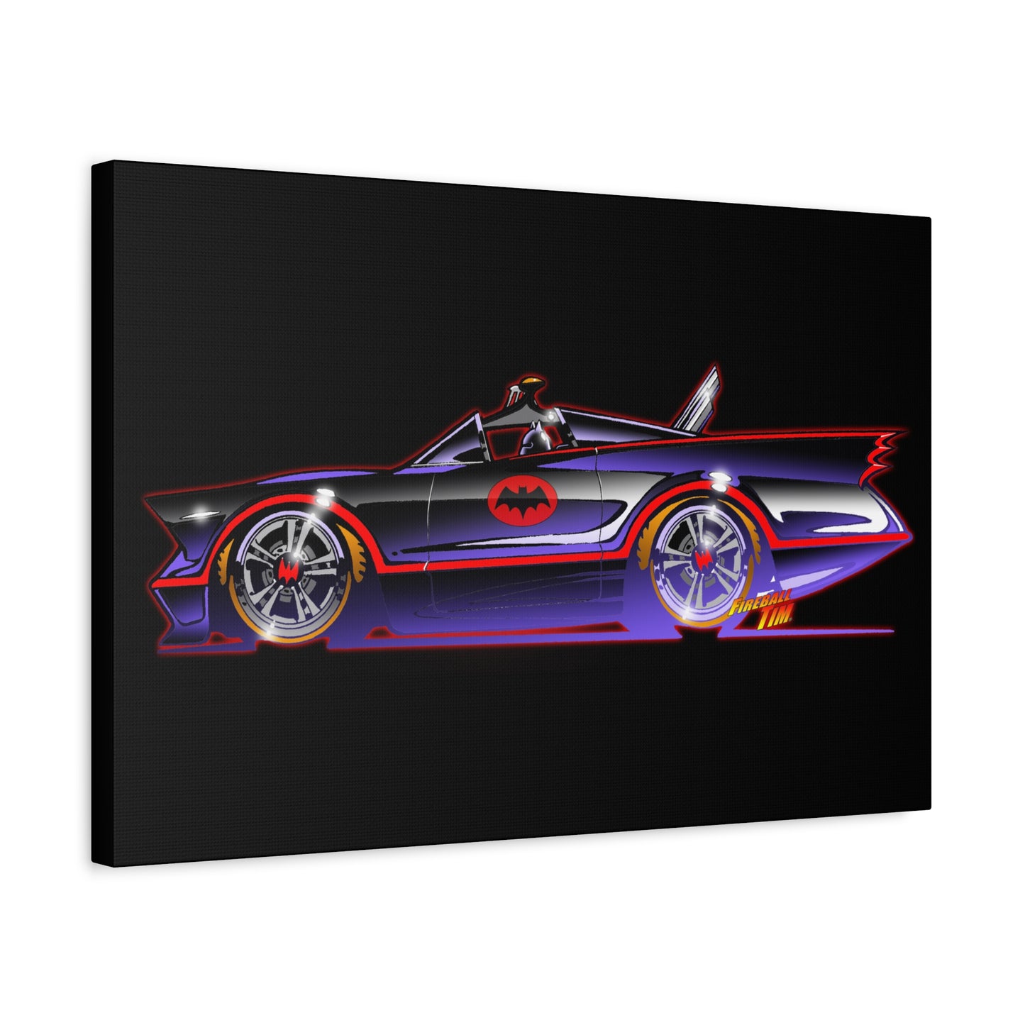 BATMOBILE 1966 BATMAN TV Car Canvas Art Print 11x14