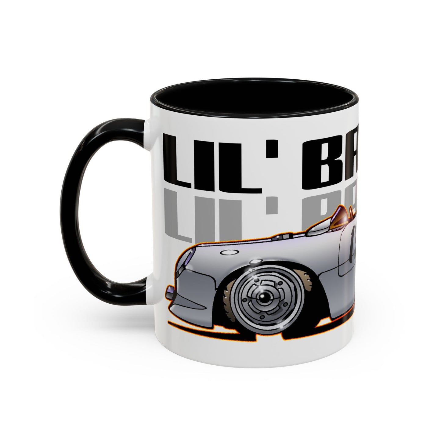 JAMES DEAN PORSCHE 550 Spyder Lil' Bastard Fireball Art Coffee Mug - 2 Sizes
