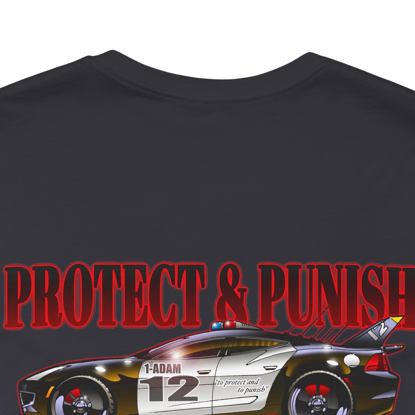 ADAM 12 PROTECT & PUNISH Fisker Police Car Concept Art Short Sleeve Tee 7 Colors