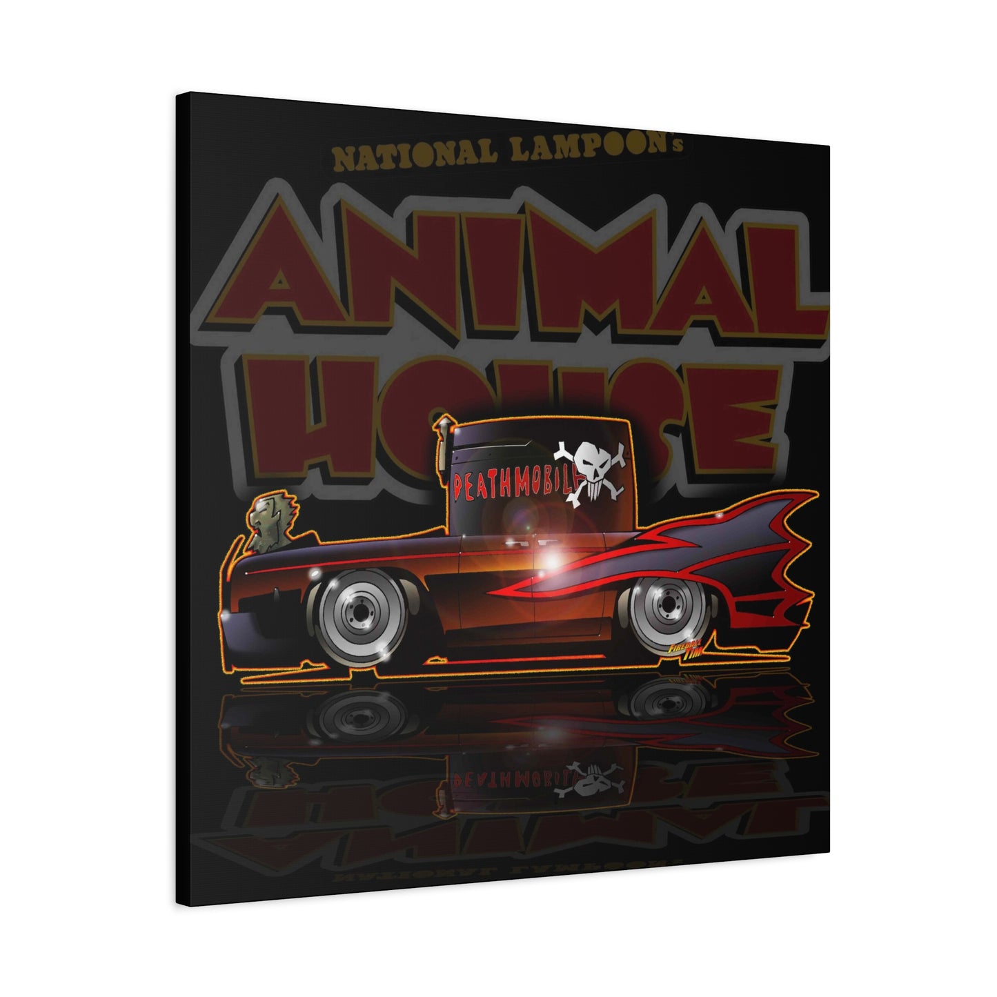 ANIMAL HOUSE DEATHMOBILE Fireball Art Canvas Wall Print