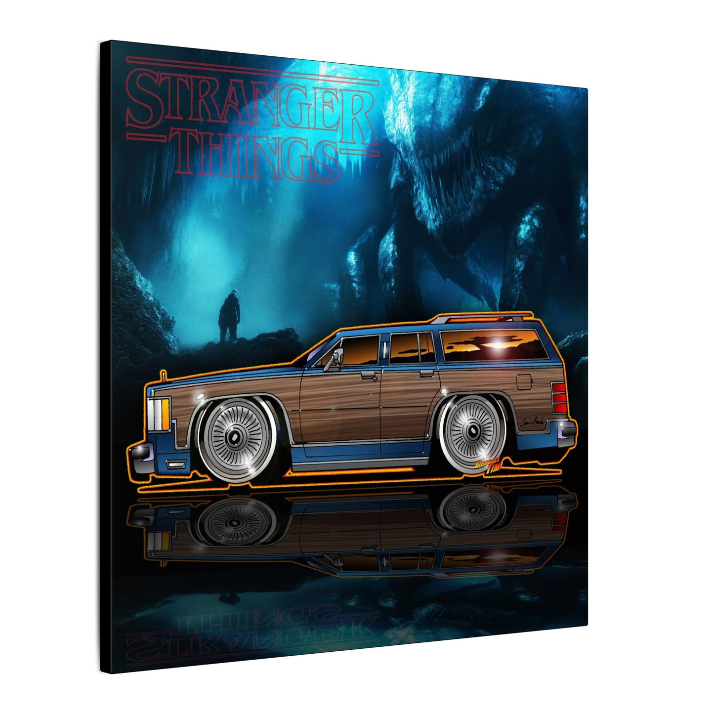 STRANGER THINGS Mercury Colony Park Wagon Collectible Canvas Art Wall Print - Multiple Sizes