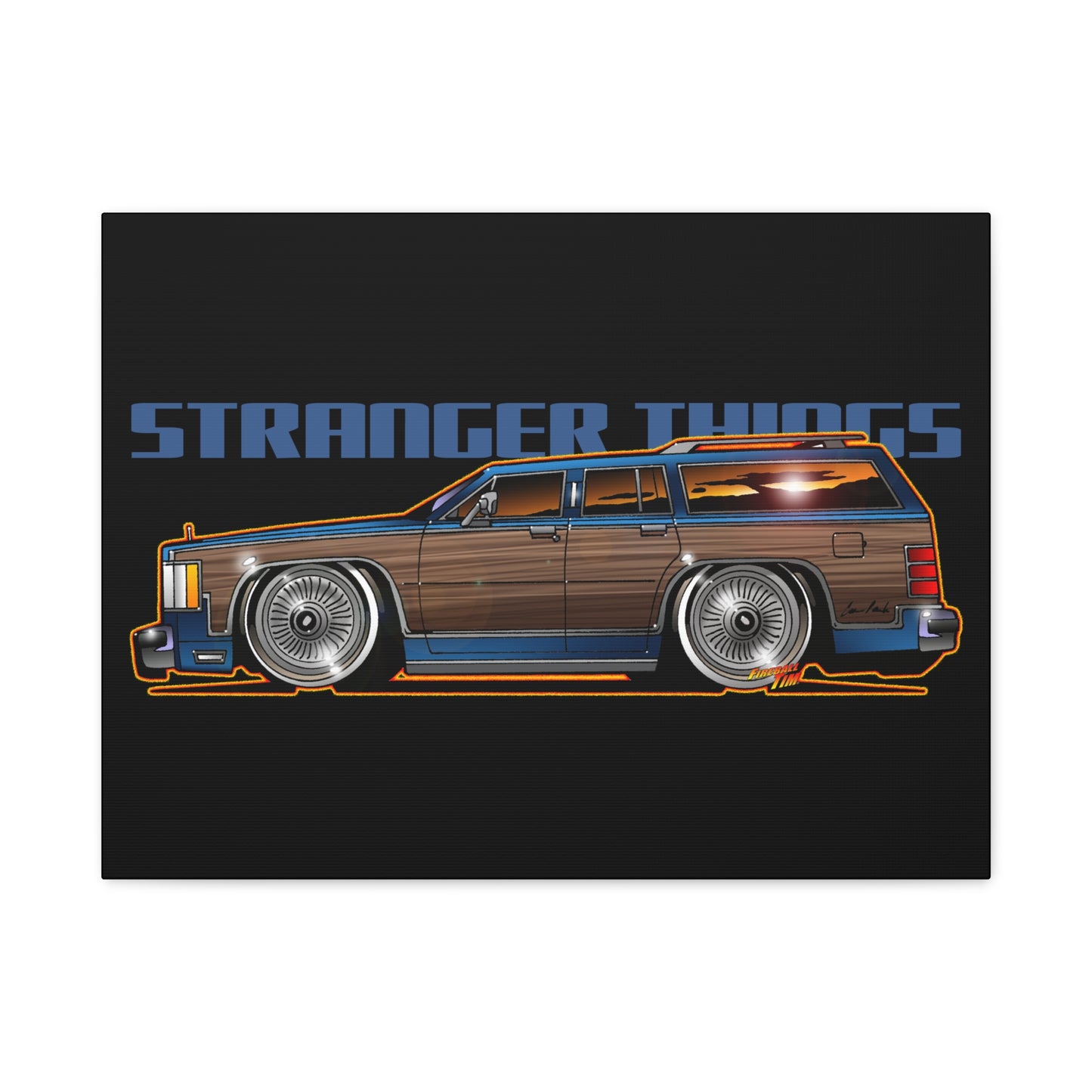 STRANGER THINGS Mercury Colony Park Wagon Collectible Canvas Art Wall Print - Multiple Sizes
