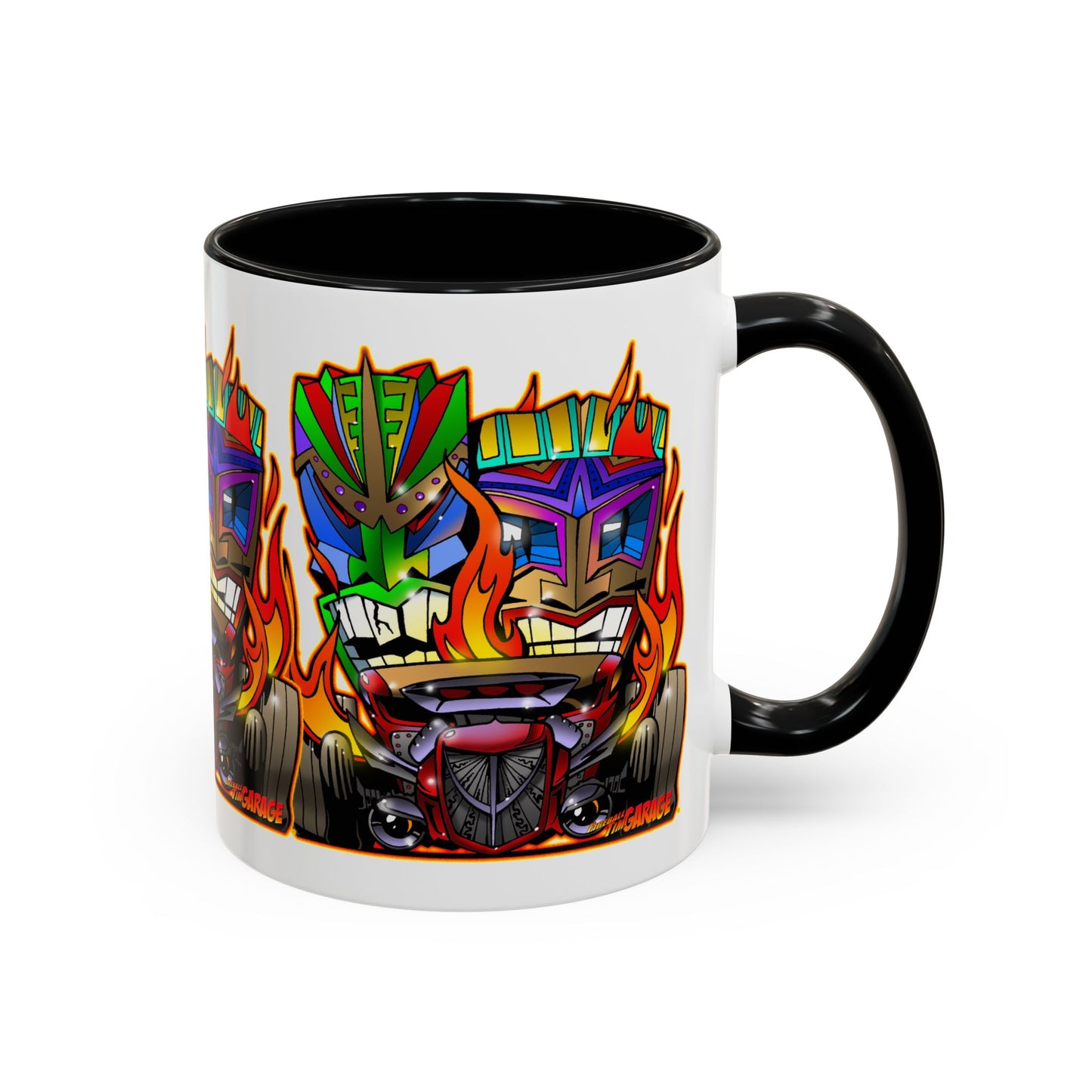 HOT ROD TIKI Collectible Art Coffee Mug 2 Sizes 4 Colors