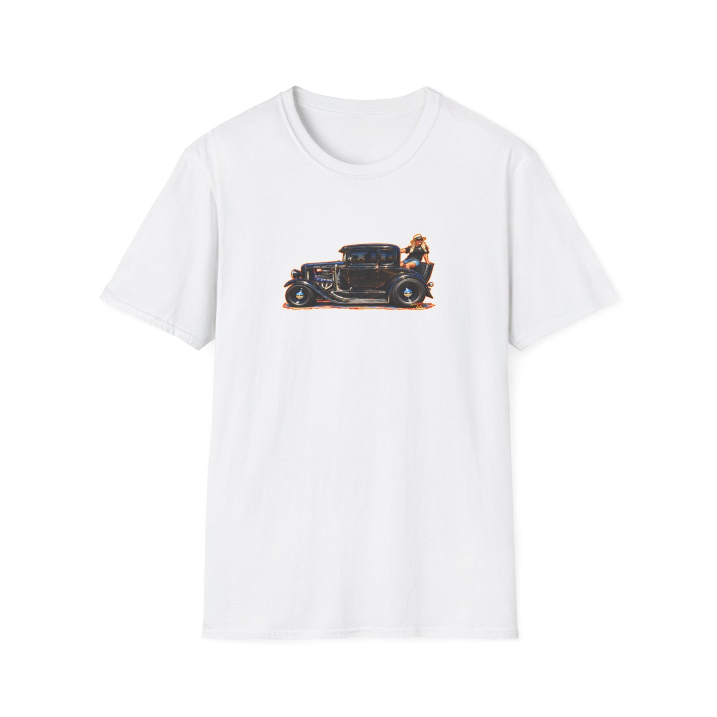 MCDOUGALL SPECIAL Model A Hot Rod Collectible Fireball Art Tee Shirt