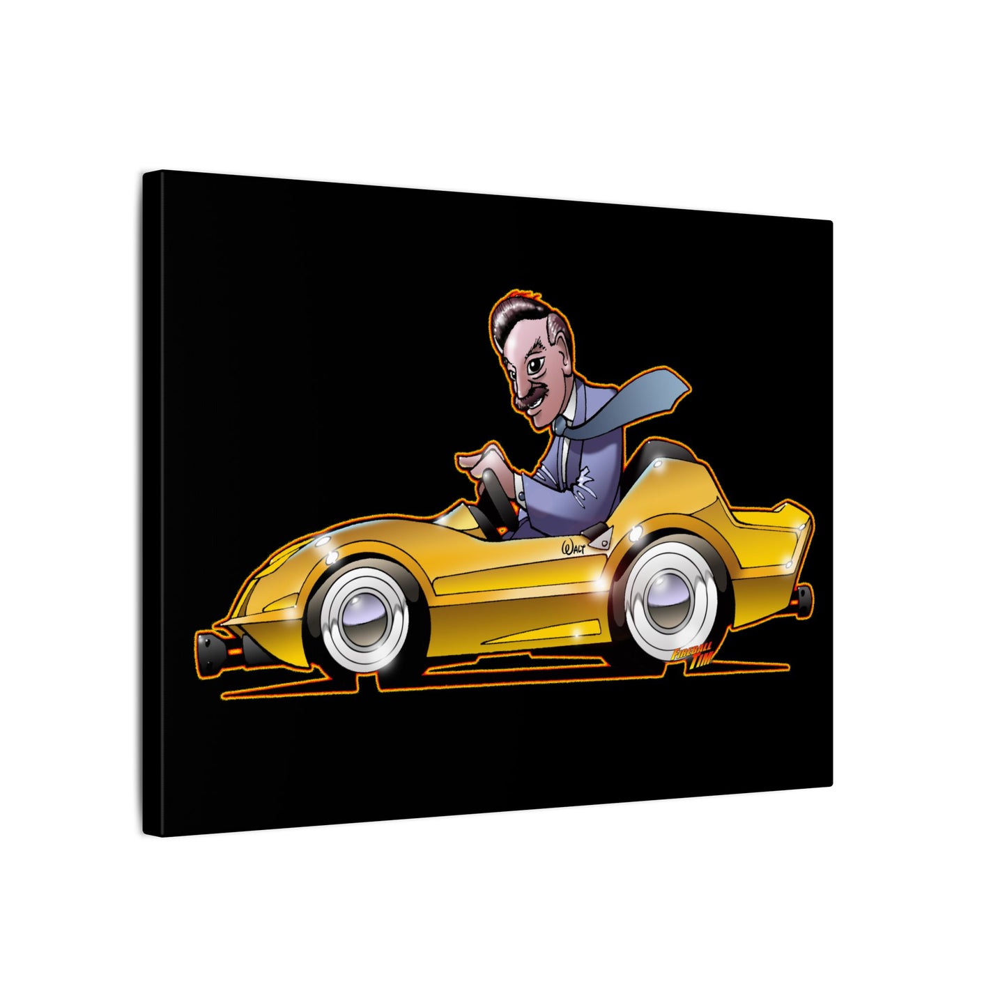 AUTOPIA CLASSIC Walt Disney Fireball Art Canvas Print
