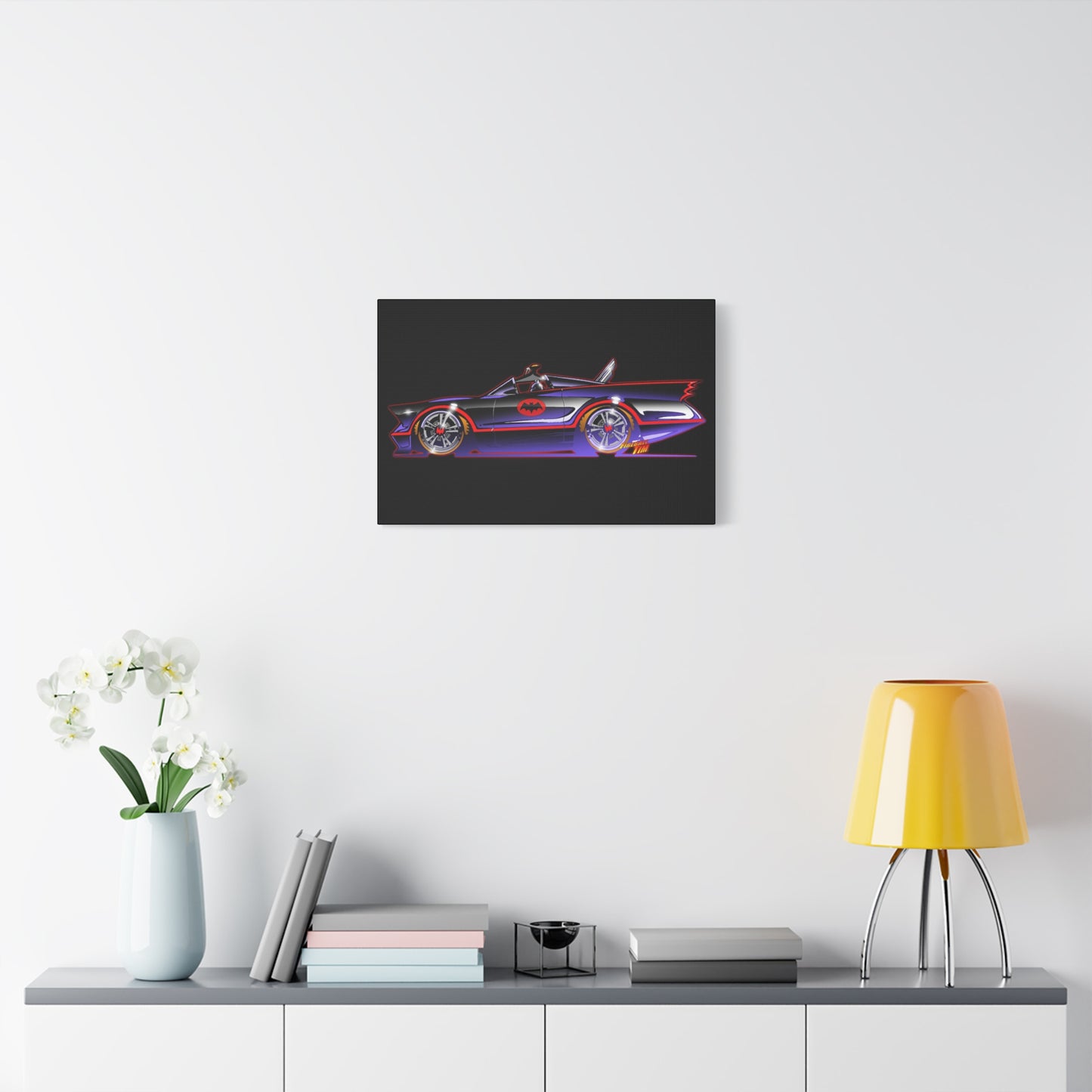 BATMOBILE 1966 BATMAN TV Car Canvas Art Print 11x14