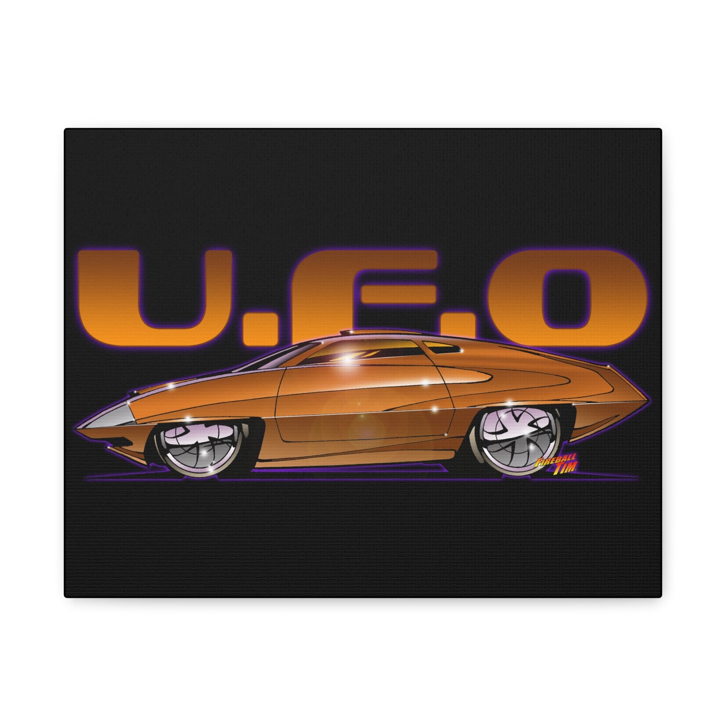 UFO ED STRAKER CAR TV Car Concept Art Canvas Print 11x14