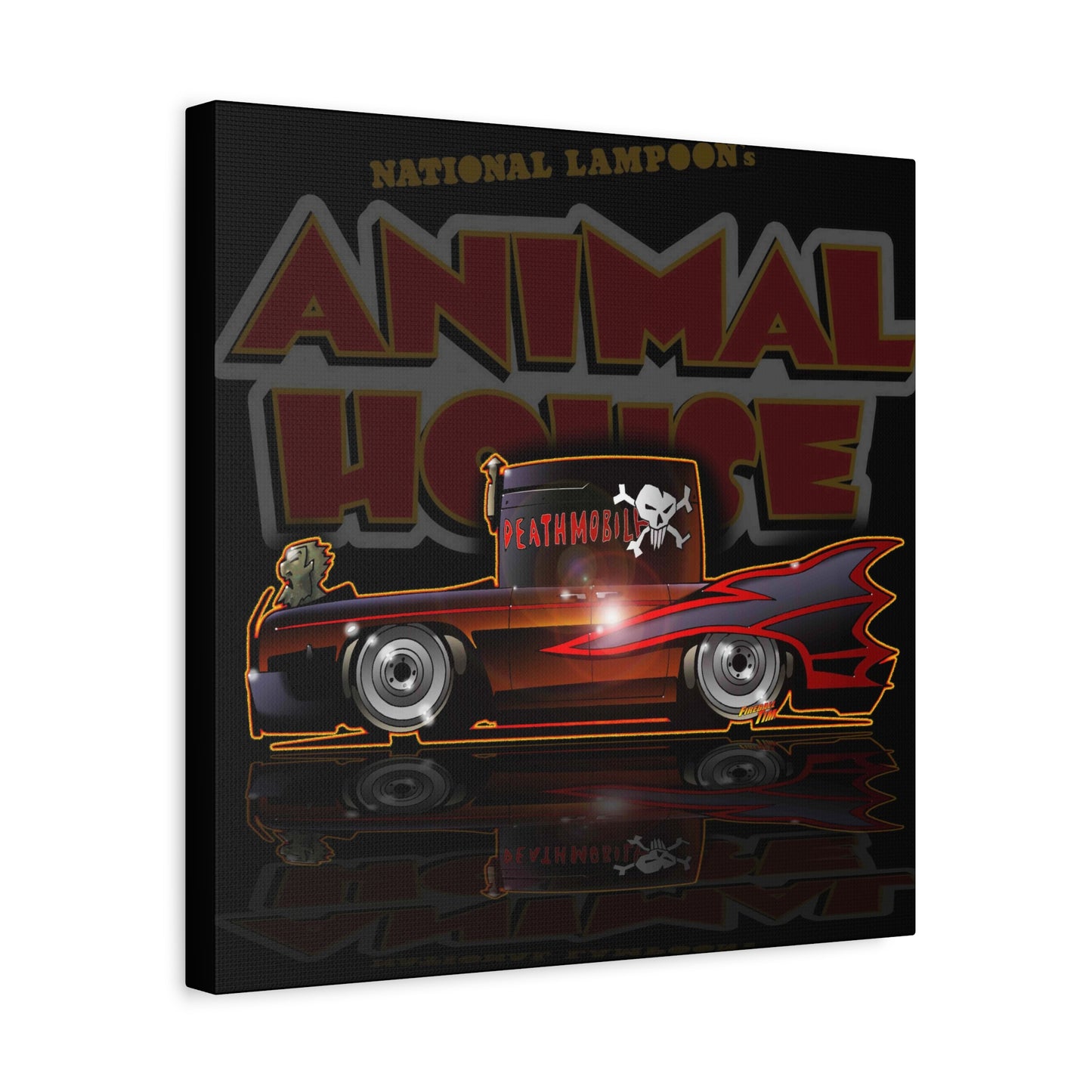 ANIMAL HOUSE DEATHMOBILE Fireball Art Canvas Wall Print