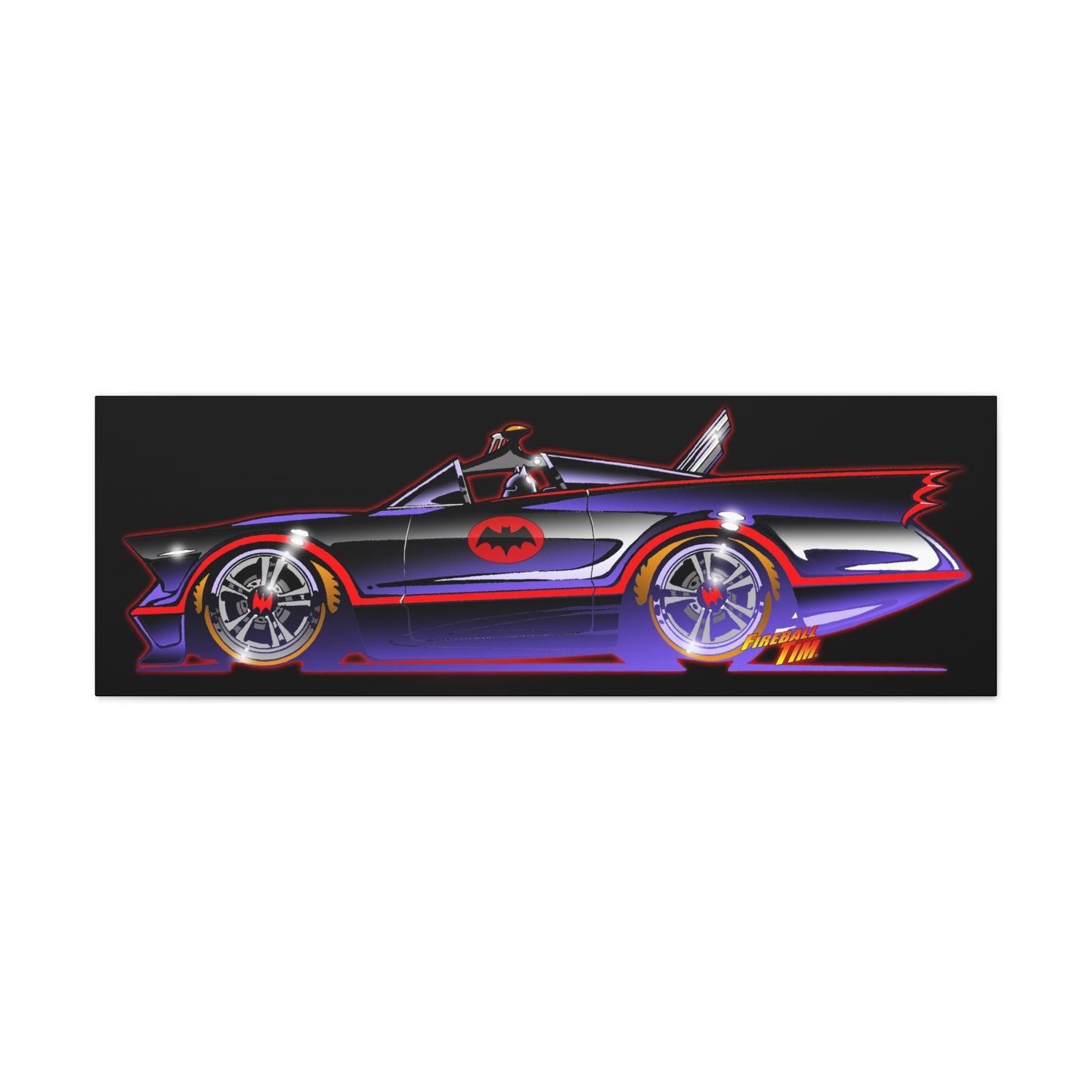 BATMOBILE 1966 BATMAN TV Car Canvas Art Print 11x14