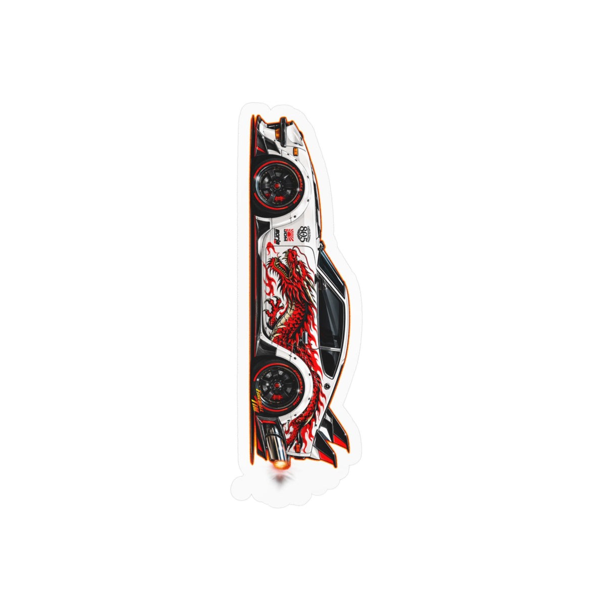 DATSUN 240Z JDM Cars & Coffee 805 Collectible Fireball Art Sizes Stickers in 4 Sizes