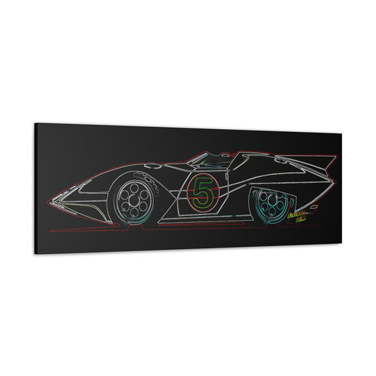 SPEED RACER MACH 5 Neon Concpet Art Canvas Print 20x60