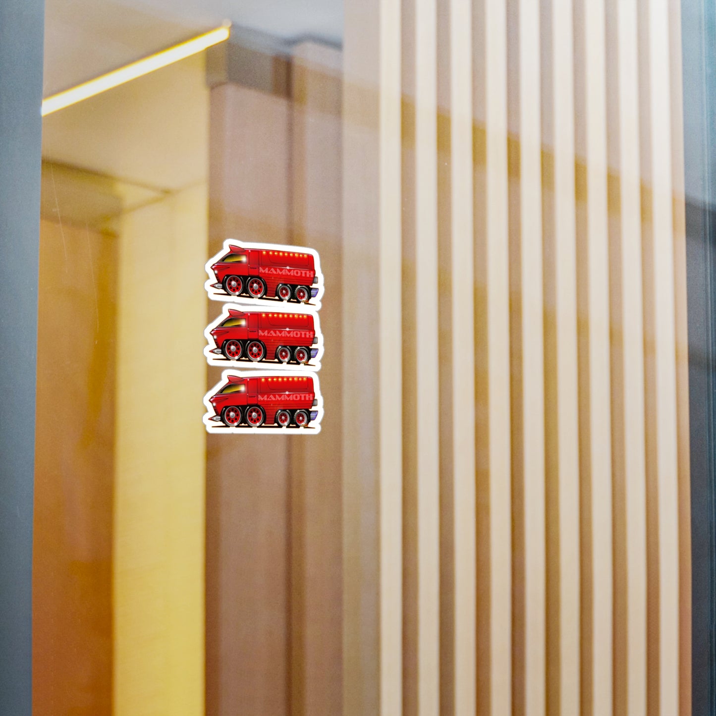 SPEED RACER MAMMOTH CAR Fireball Art Decal Stickers - 4 Sizes