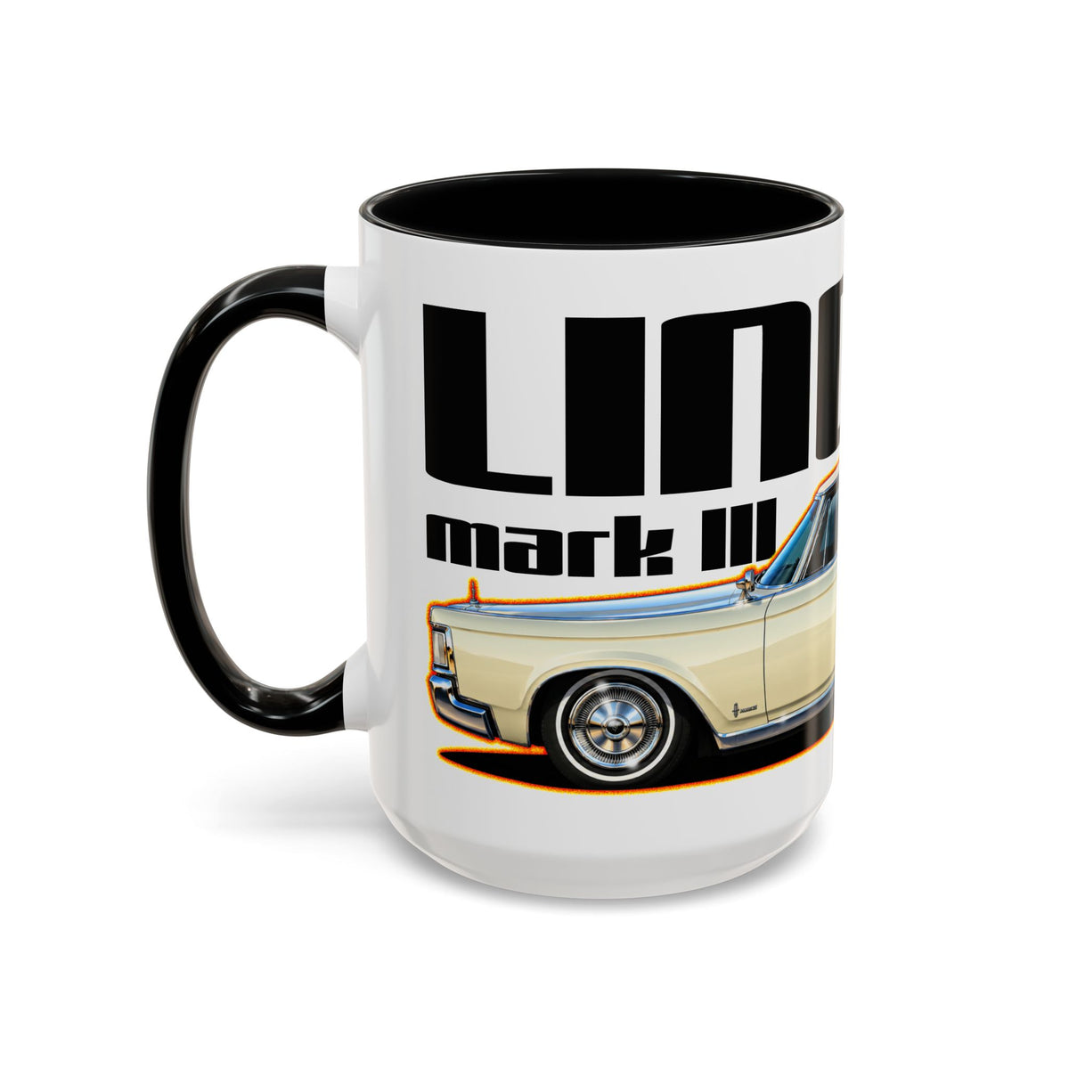 LINCOLN MARK III 1970 Collectible Fireball Art Coffee Mug - 2 Sizes