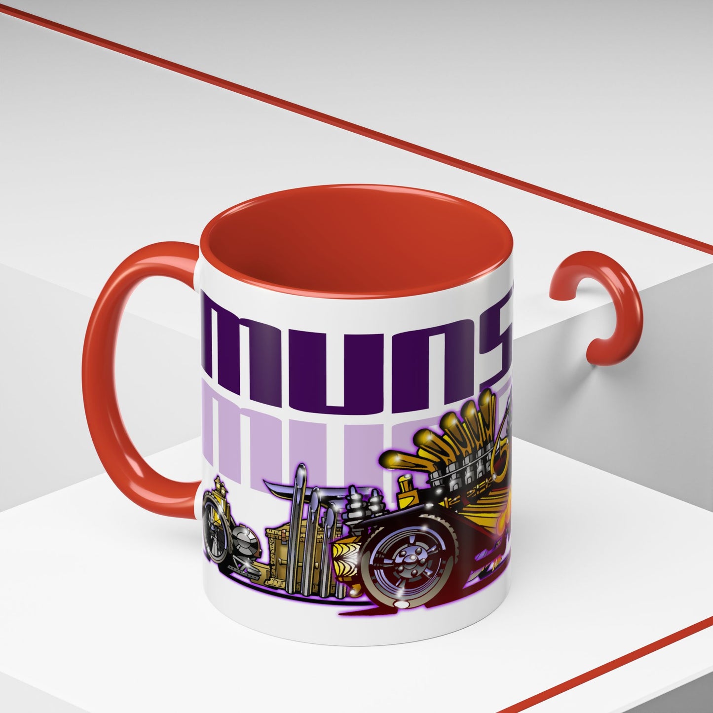 THE MUNSTERS TV Show Munster Koach Fireball Art Coffee Mug - 2 Sizes