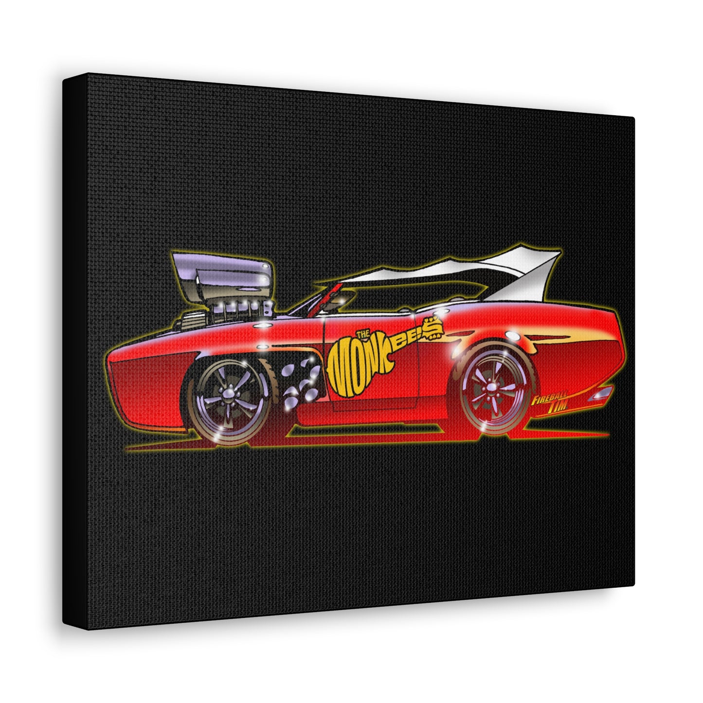 THE MONKEES Monkeemobile Concept Art Canvas Print 11x14