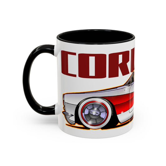 CORVETTE 1957 Collectible Fireball Art Coffee Mug - 2 Sizes