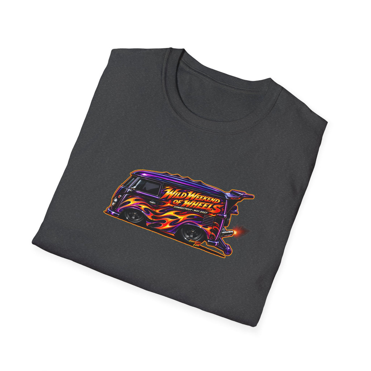 HOT WHEELS Kombi Bus Collectible Fireball Art TeeShirt
