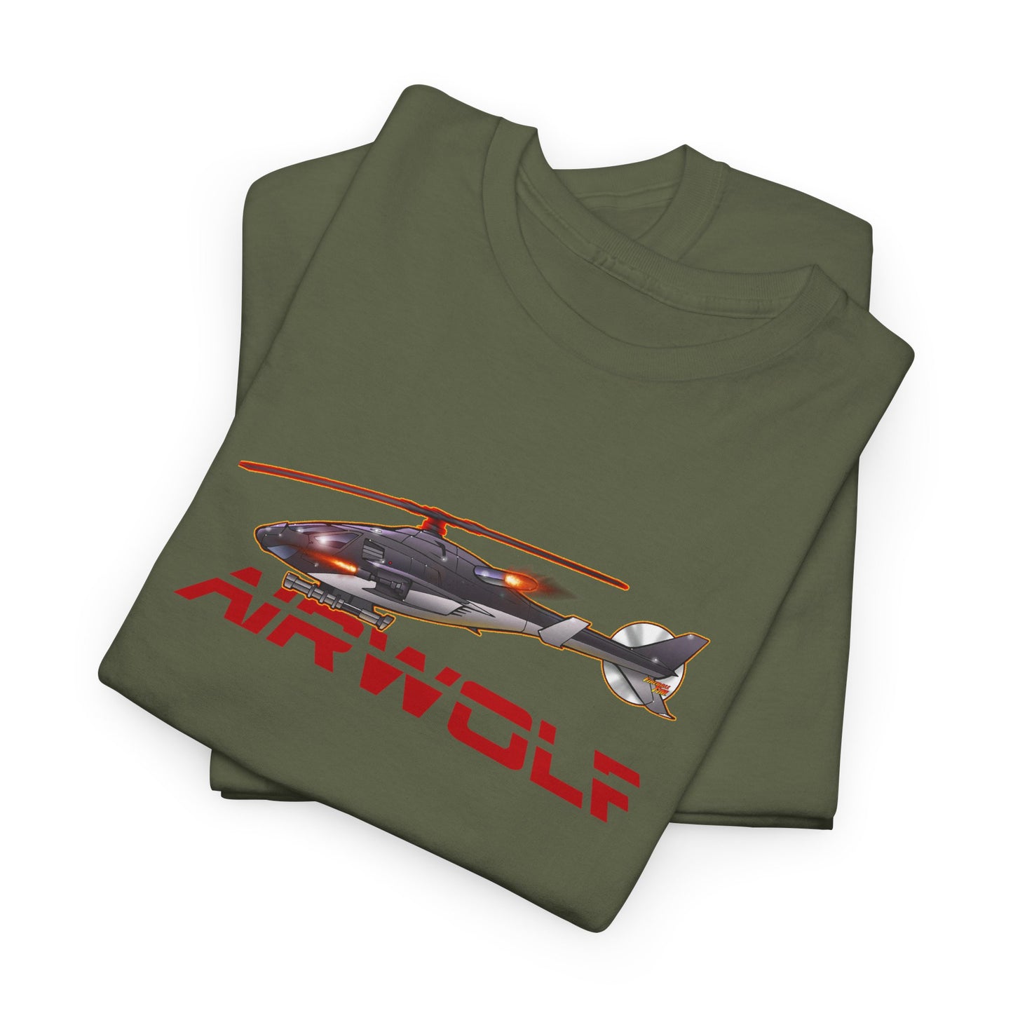 AIRWOLF Helicopter Concept Art Cotton Tee Shirt Mutiple Colors