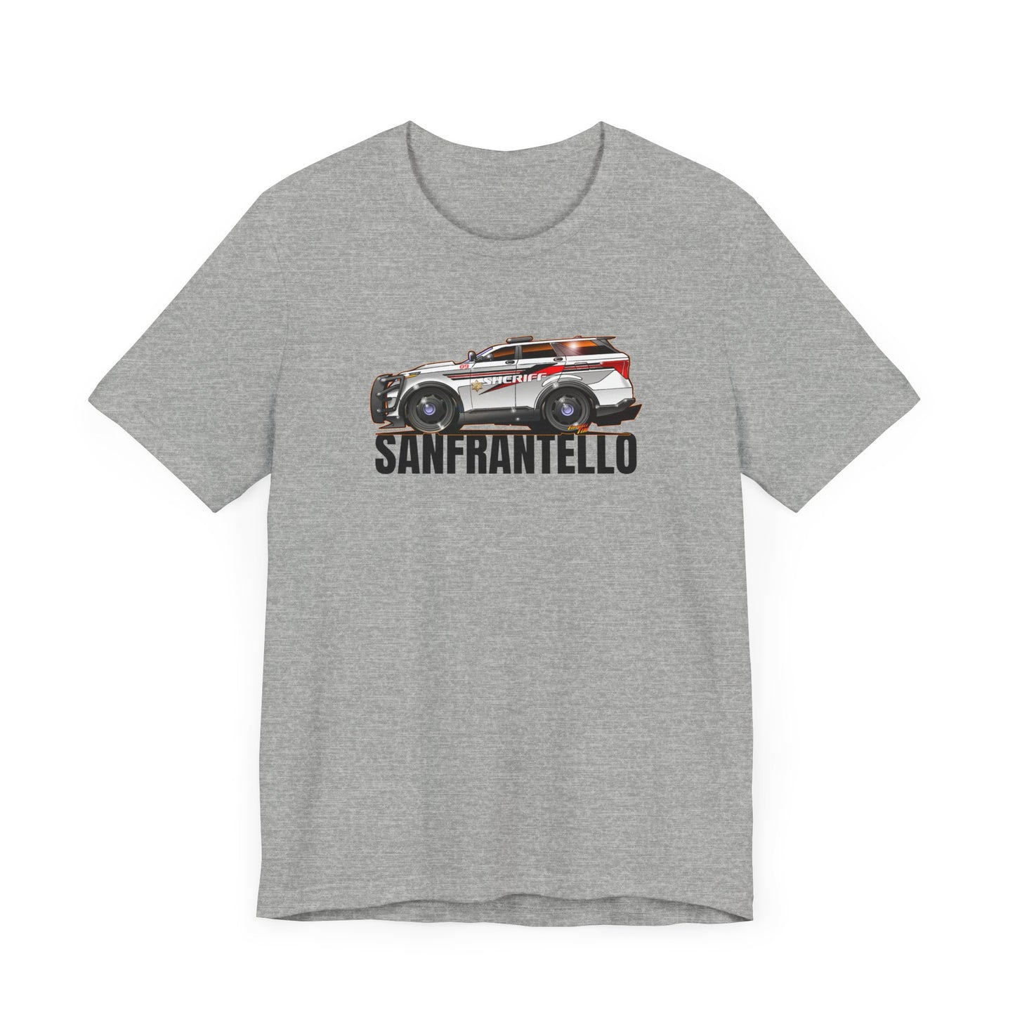 FORD EXPLORER POLICE CRUISER Sanfrantello 09 Tribute Concept Art Short Sleeve Tee 12 Colors