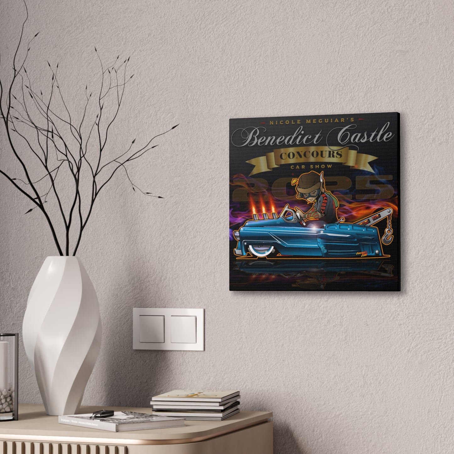 BENEDICT CASTLE CONCOURS 2025 Pedal Truck Canvas Art Print - 2 Sizes