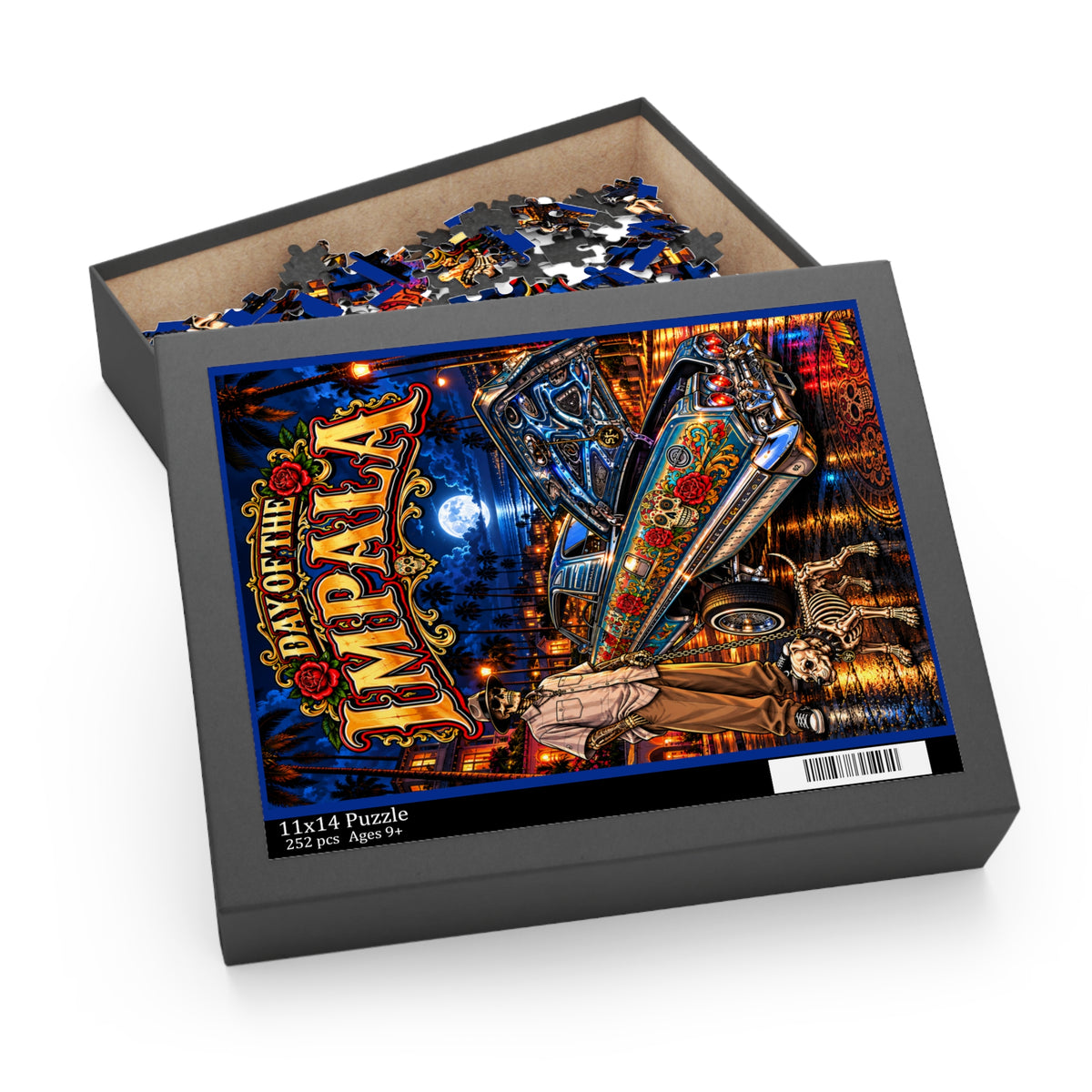 DAY OF THE IMPALA Halloween Jigsaw Puzzle — Chevrolet Impala (120/252/500‑Piece)