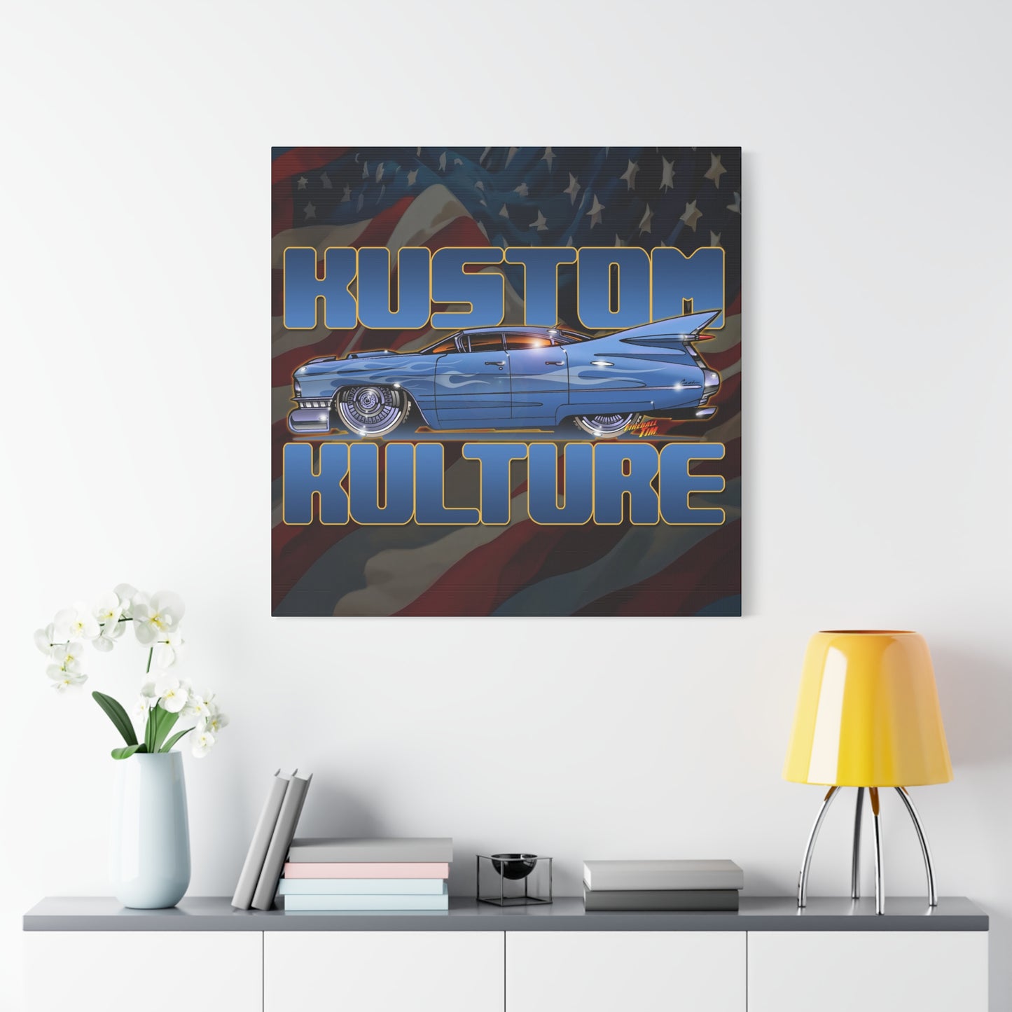CADILLAC KUSTOM CULTURE 1959 Collectible Canvas Art Print