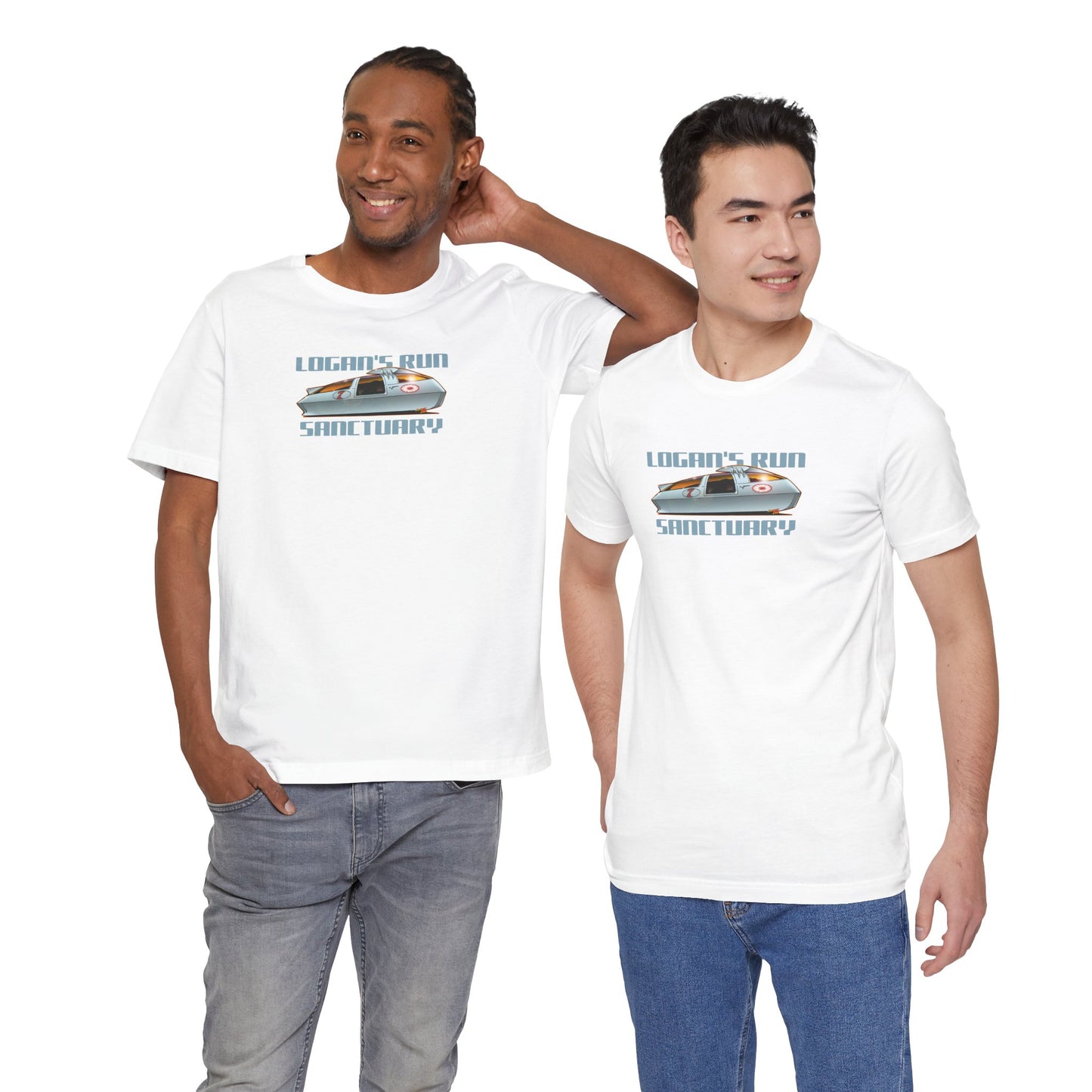 LOGAN'S RUN Sci Fi TV Car Collectible Fireball Art Short Sleeve Tee 12 Colors